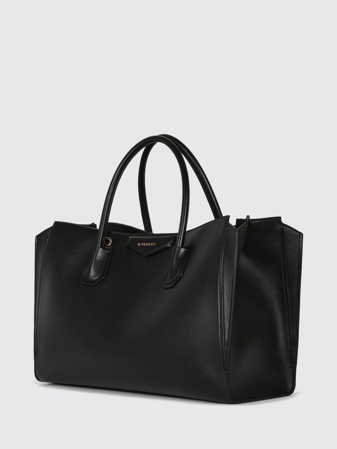 GIVENCHY HANDTASCHE: Givenchy Antigona Medium Tote-Tasche aus glattem Kalbsleder, Schwarz - Img 3