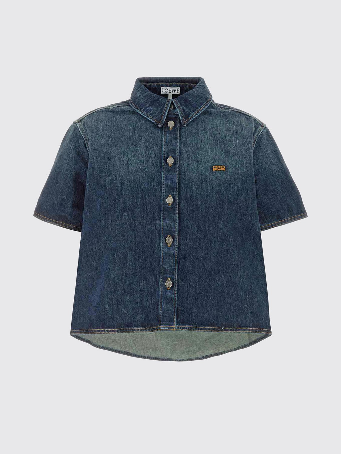 LOEWE CAMISA: Camisa mujer Loewe, Azul Marino - Img 2