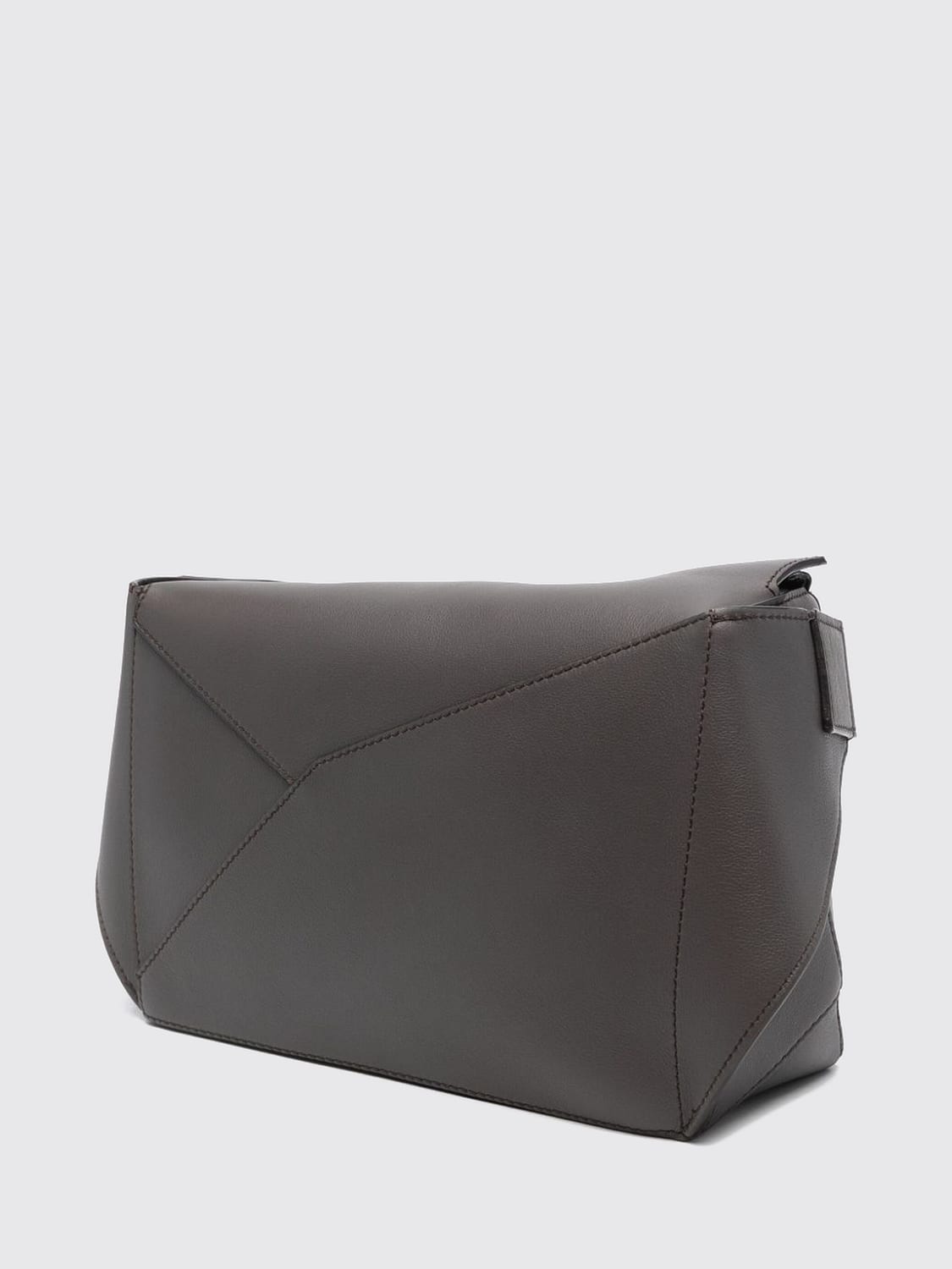 LOEWE 腰包: LOEWE Puzzle 腰包,采用光滑小牛皮制成,配有拉链, 灰色 - Img 3