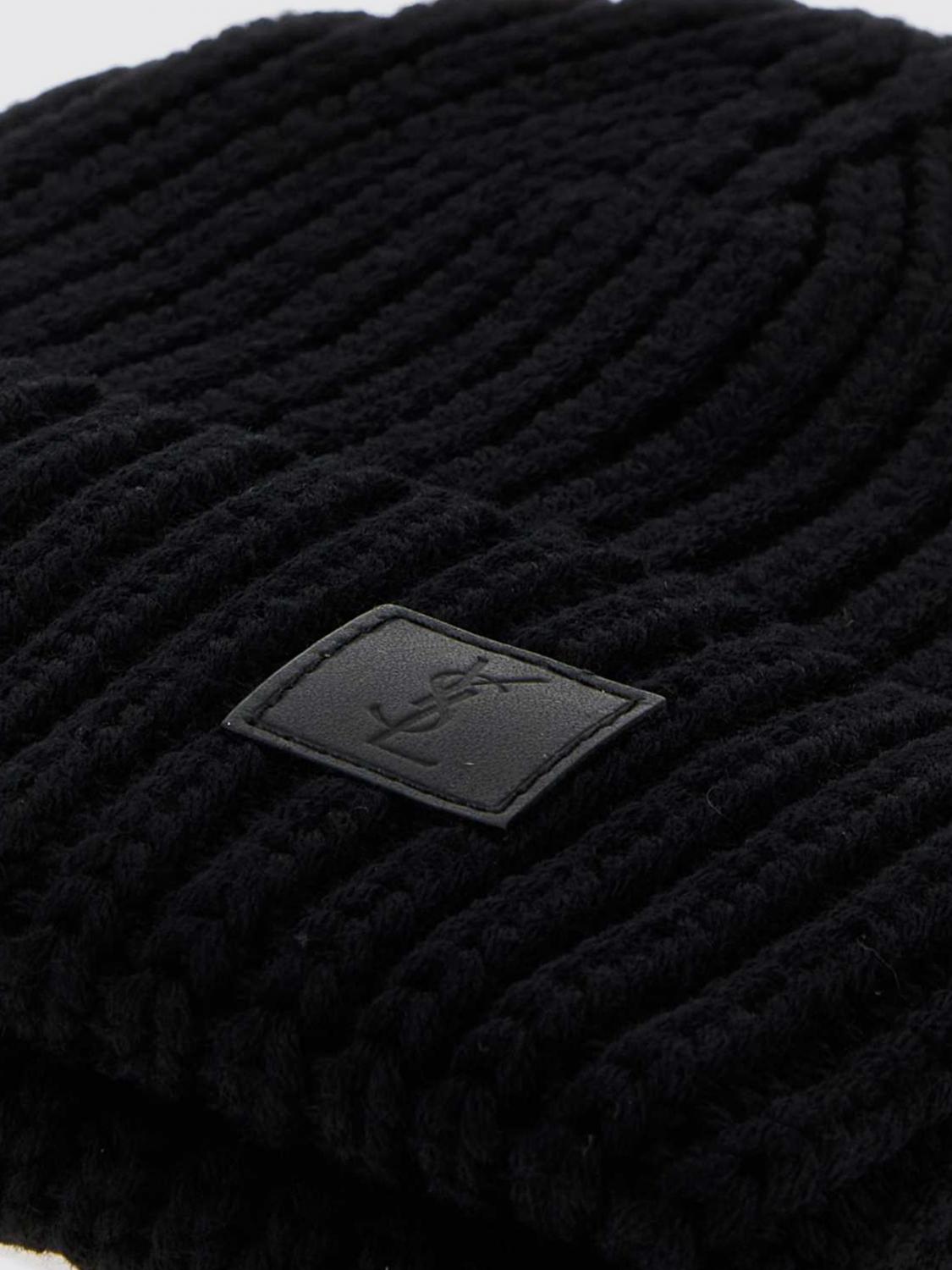 SAINT LAURENT HAT: Hat men Saint Laurent, Black - Img 3