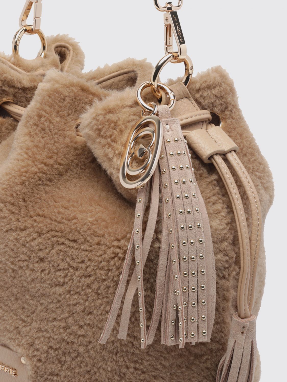 LA CARRIE BORSA A MANO: Borsa a mano donna La Carrie, Beige - Img 4