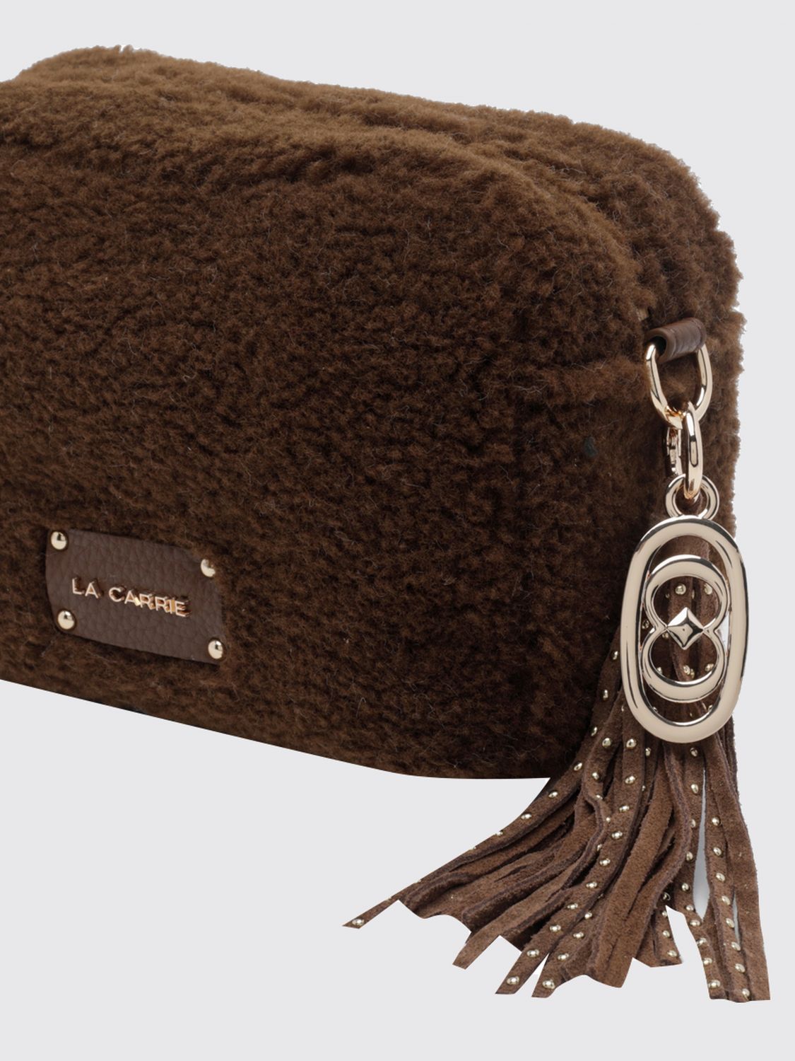 LA CARRIE BORSA A SPALLA: Borsa a spalla donna La Carrie, Marrone - Img 4