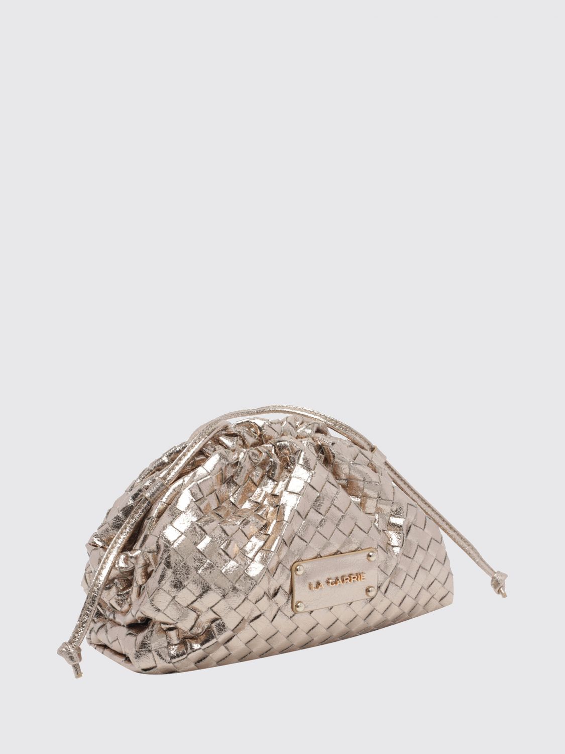 LA CARRIE BORSA A SPALLA: Borsa a spalla donna La Carrie, Oro - Img 3