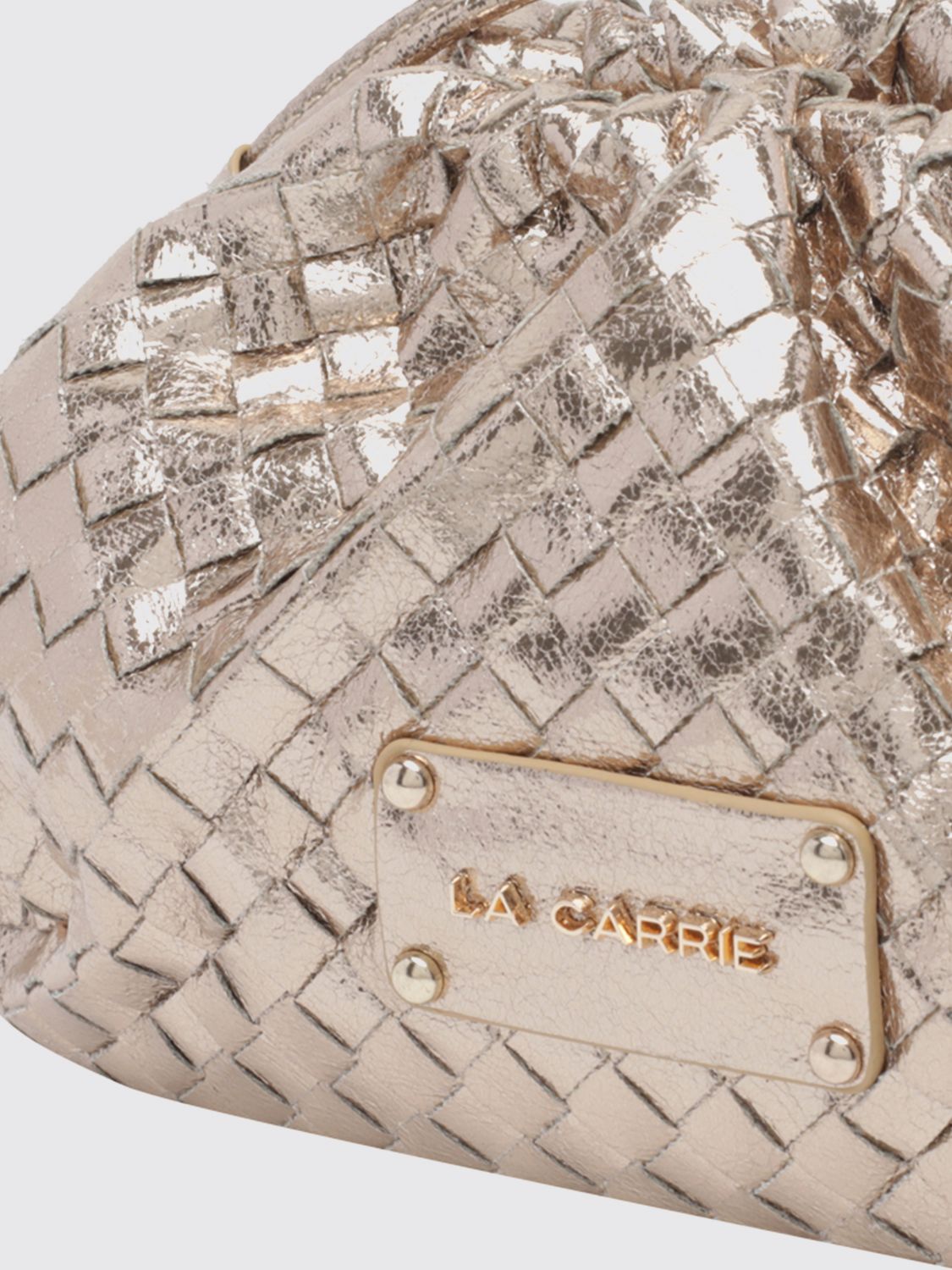 LA CARRIE BORSA A SPALLA: Borsa a spalla donna La Carrie, Oro - Img 4