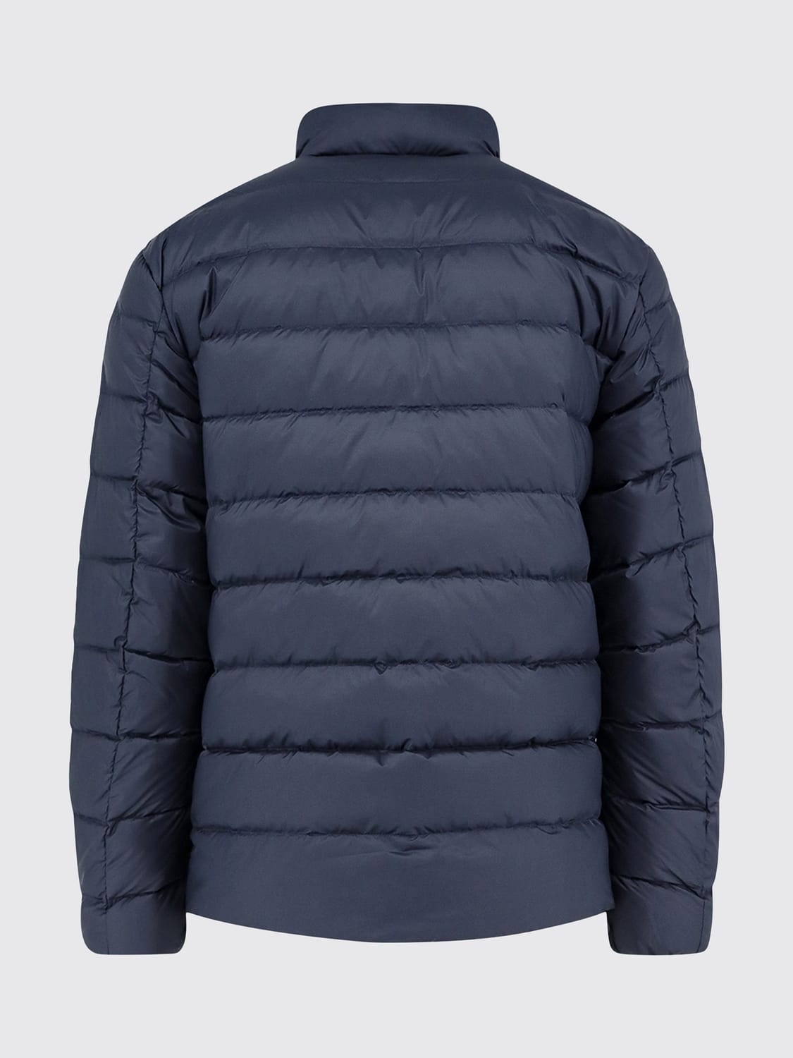 POLO RALPH LAUREN JACKET: Polo Ralph Lauren Quilted Nylon Bomber Jacket with High Neck and Pony Logo, Navy - Img 3