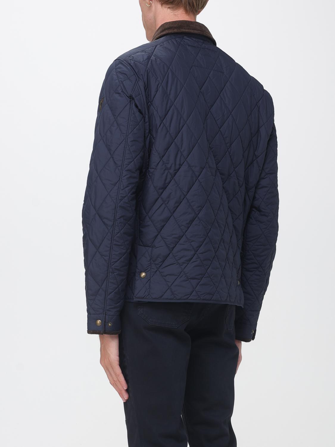 POLO RALPH LAUREN 재킷: POLO RALPH LAUREN 코듀로이 칼라 퀼팅 나일론 재킷, 네이비 - Img 2