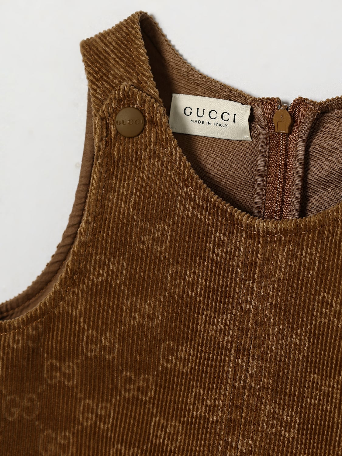 GUCCI KLEID: Kleid kinder Gucci, Braun - Img 3