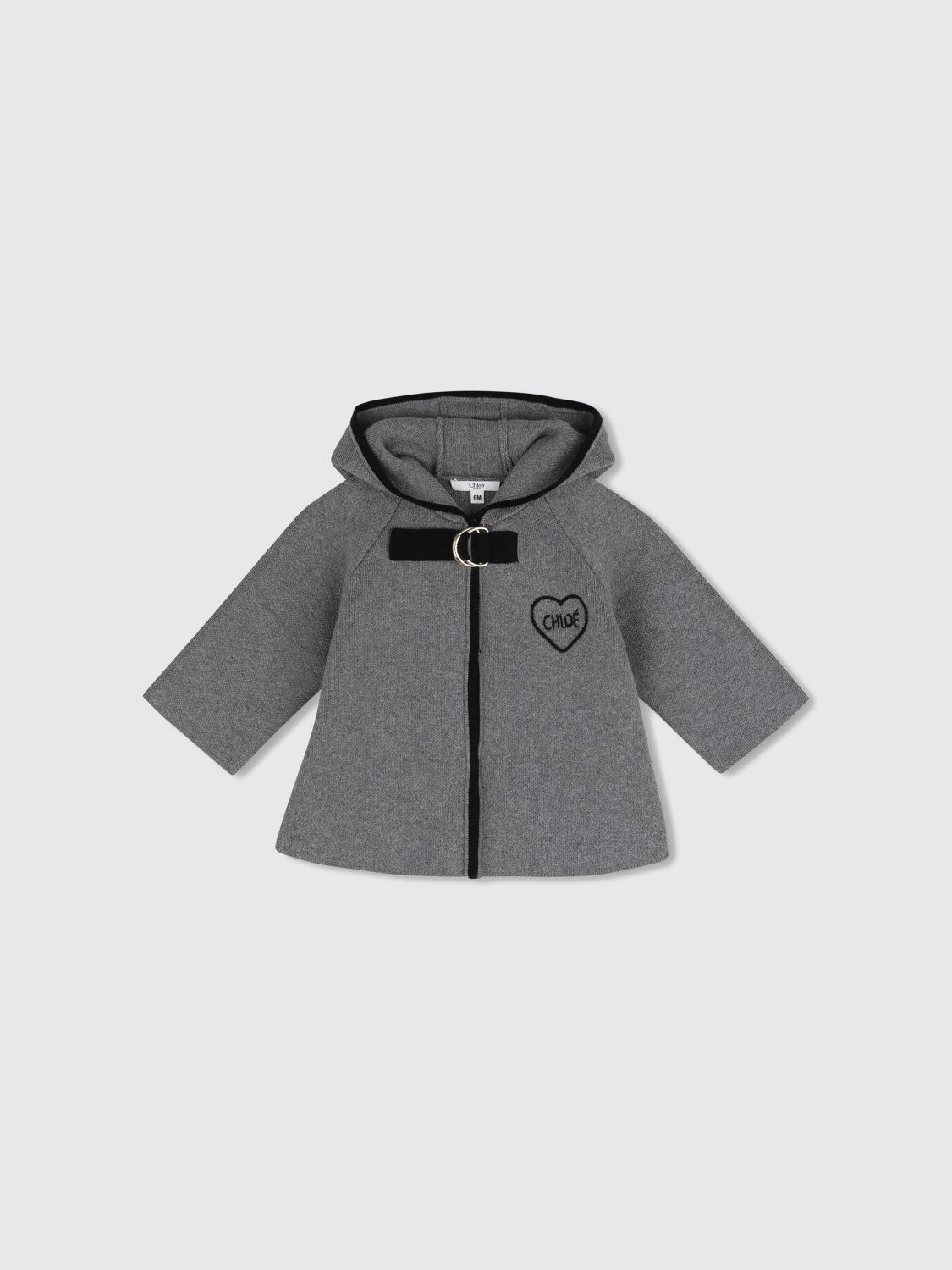 CHLOÉ COAT: Coat kids ChloÉ, Grey - Img 1