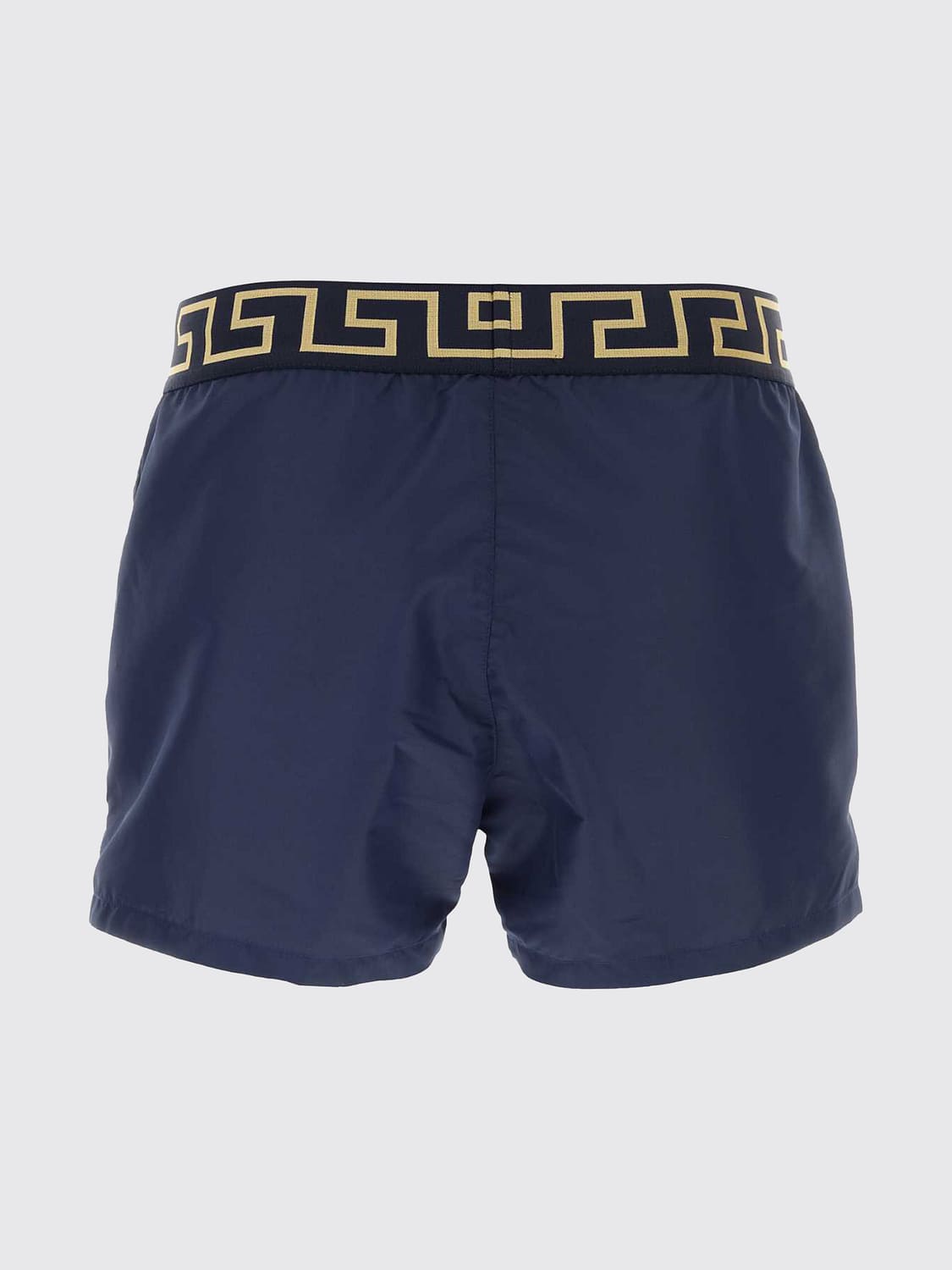 VERSACE アンダーウェア: VERSACE グレカボーダー&メドゥーサロゴ付き ポリエステルボクサーショーツ, ブルー - Img 2