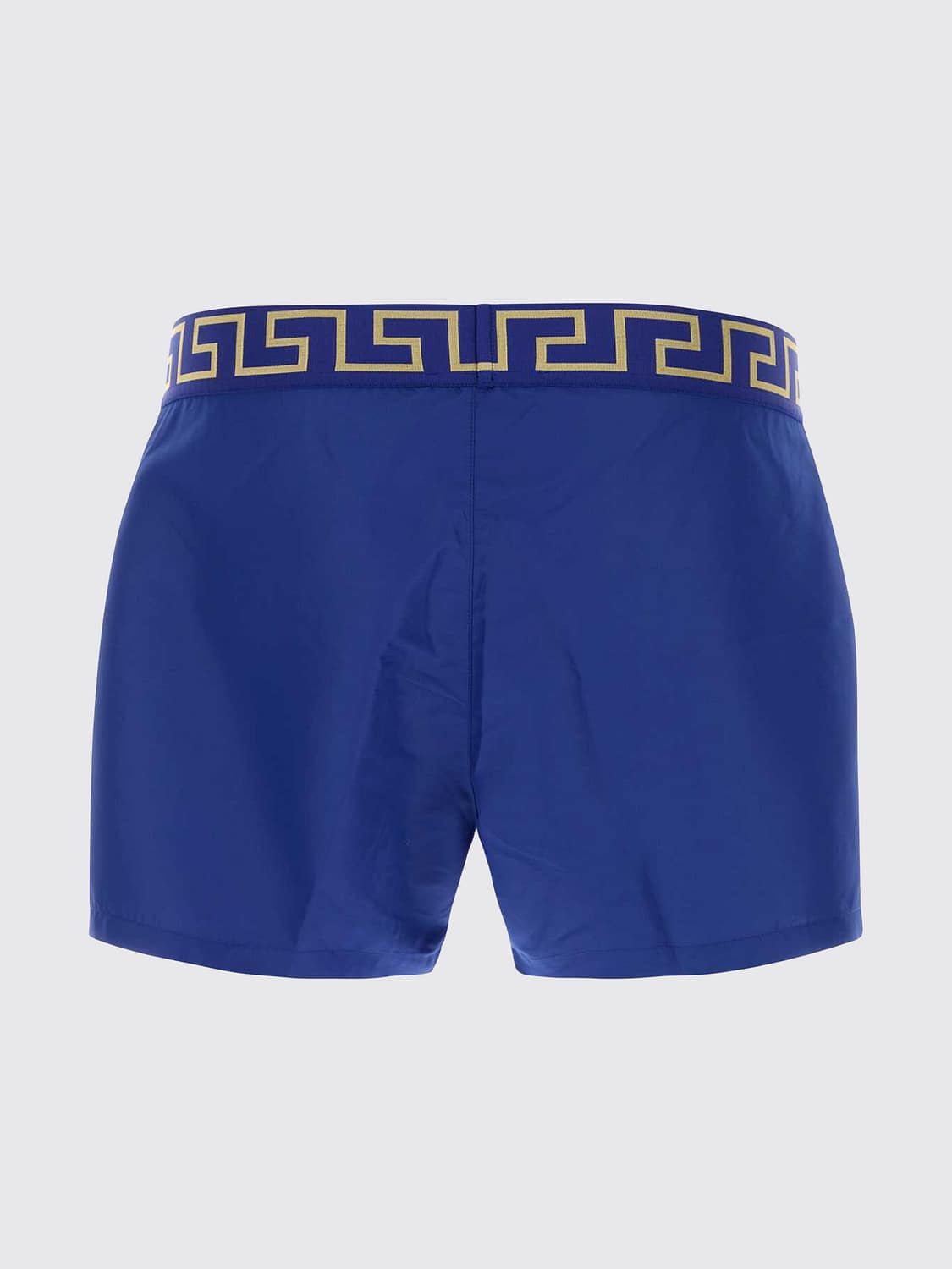 VERSACE UNDERWEAR: Versace Greca Border Polyester Boxer Shorts with Medusa Logo, Gold - Img 2