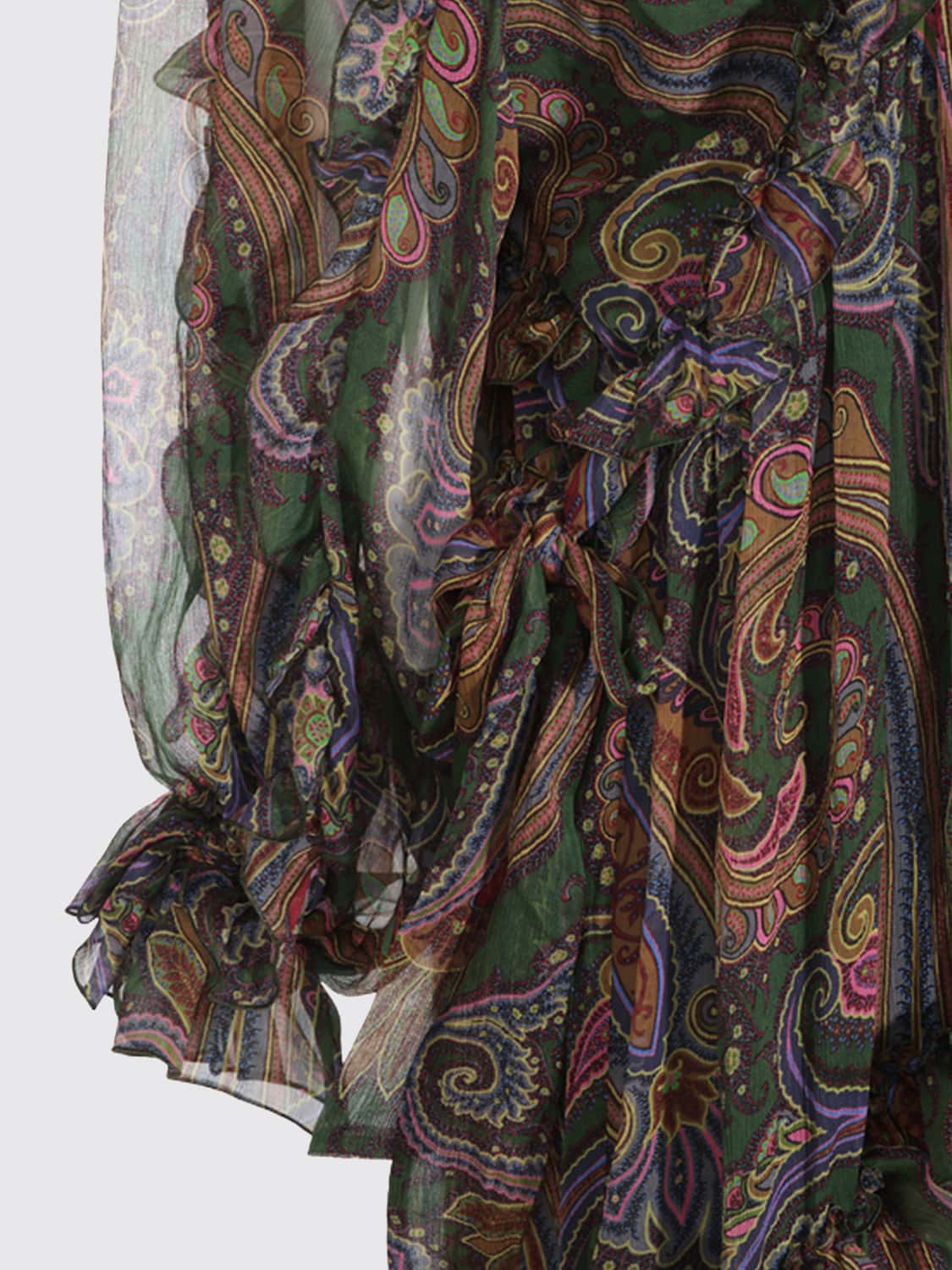 ETRO VESTIDO: Vestido mujer Etro, Verde - Img 4