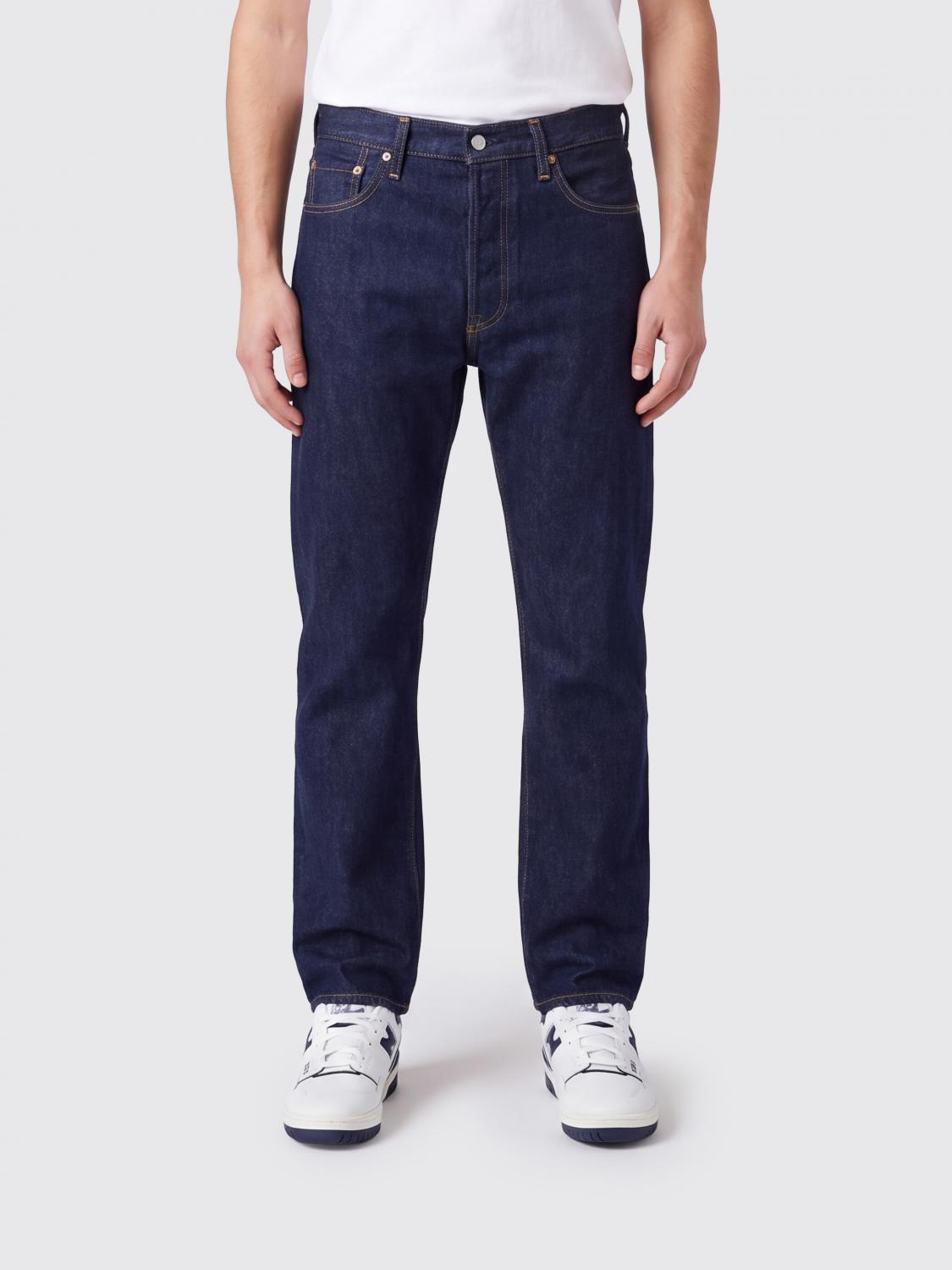 LEVI'S JEANS: Vaqueros rectos Blue Tab™ Levi's de 5 bolsillos y talle medio en denim de algodón, Denim - Img 1