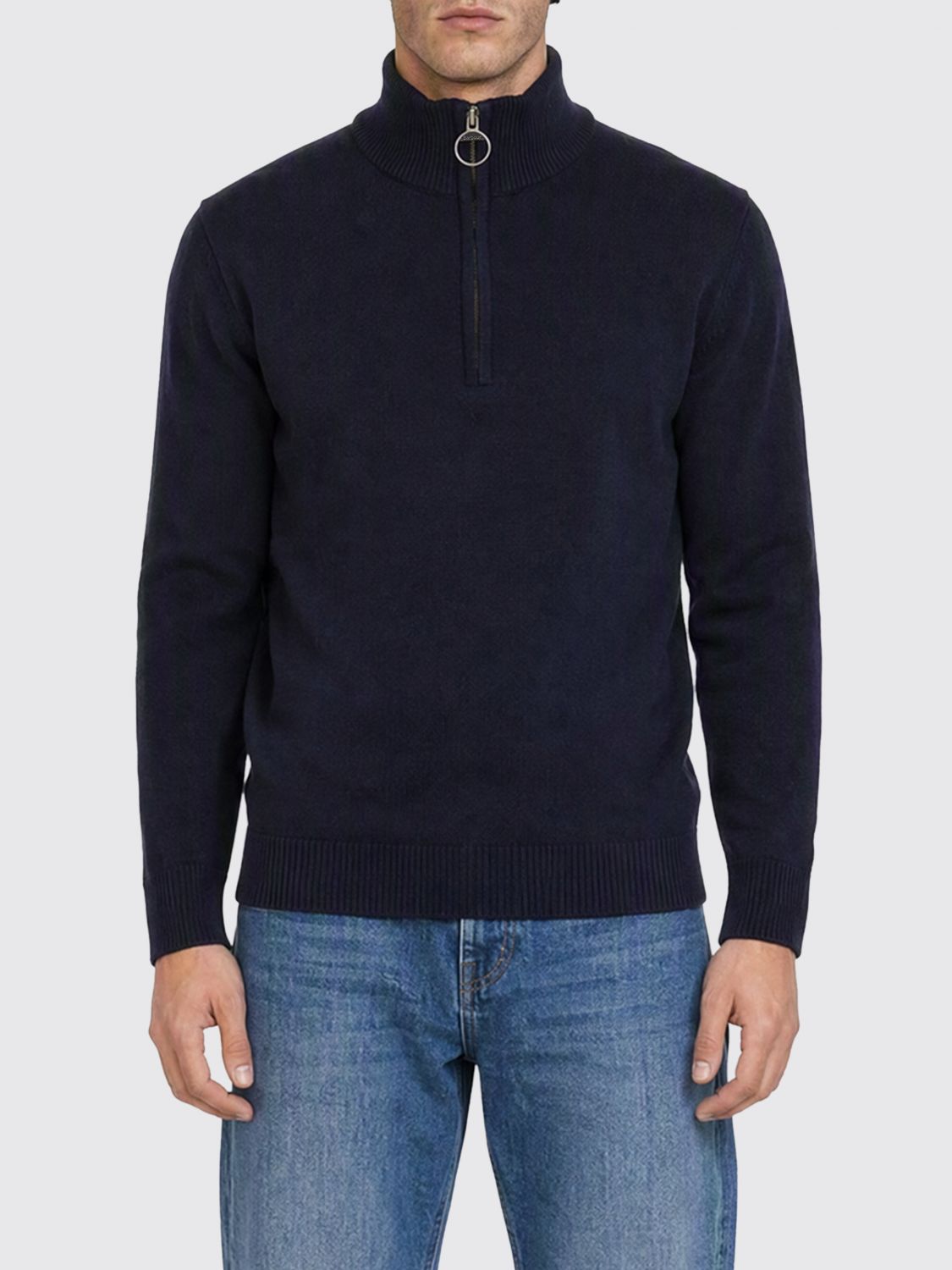 BARBOUR JERSEY: Jersey hombre Barbour, Azul Marino - Img 1