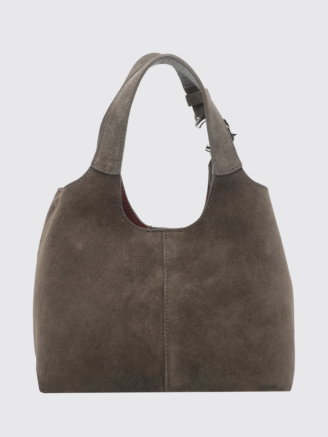COCCINELLE BORSA MINI: Mini borsa C-Easy Coccinelle in pelle e camoscio con pochette interna estraibile, Beige - Img 2