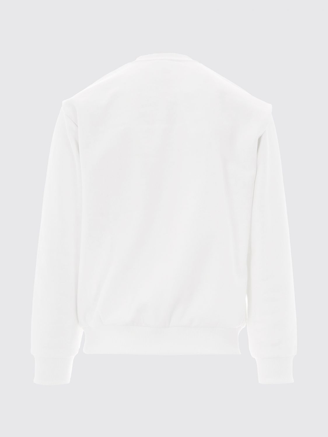 LACOSTE SUDADERA: Sudadera de cuello redondo Lacoste de mezcla de algodón con logo a contraste, Blanco - Img 3