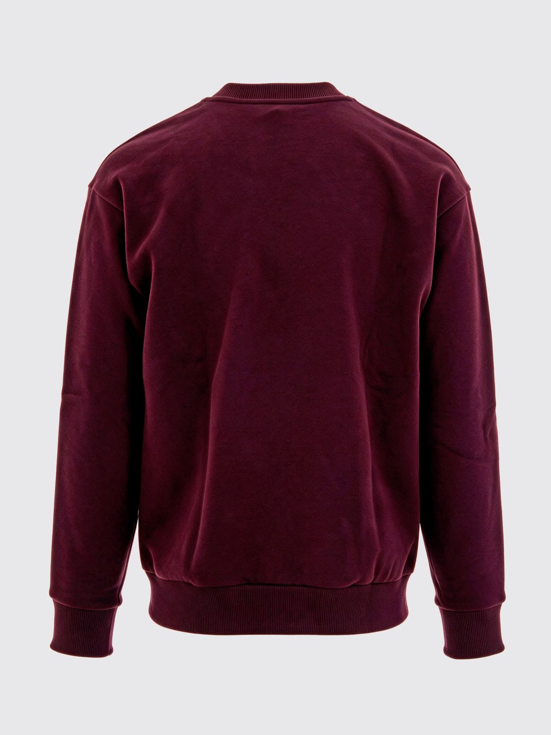 LACOSTE SUDADERA: Sudadera de cuello redondo Lacoste de mezcla de algodón con logo a contraste, Color Vino - Img 3