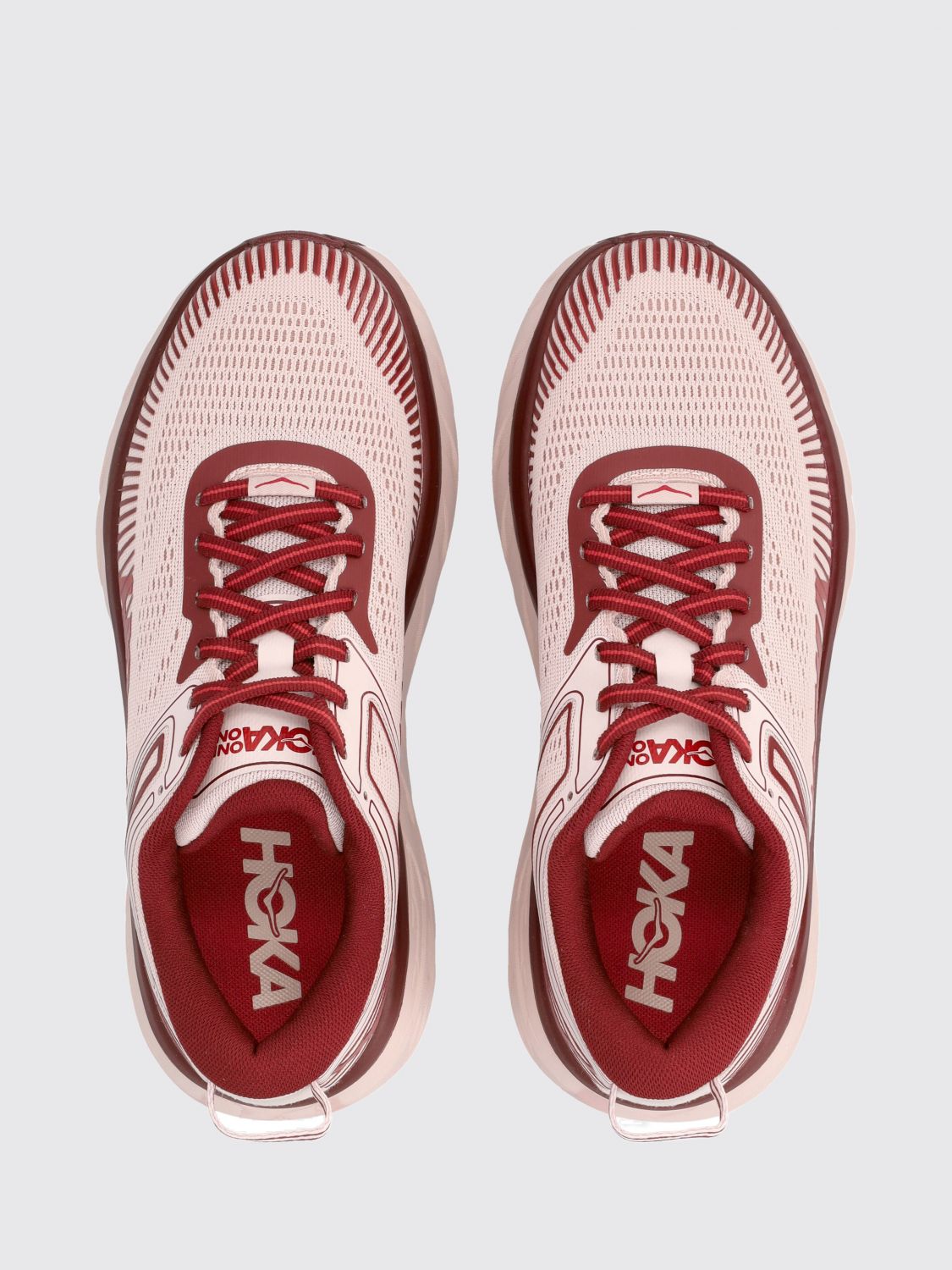 HOKA TRAINERS: Bondi 7 Lightweight Cushioned Technical Fabric Sneakers Hoka, Pink - Img 4