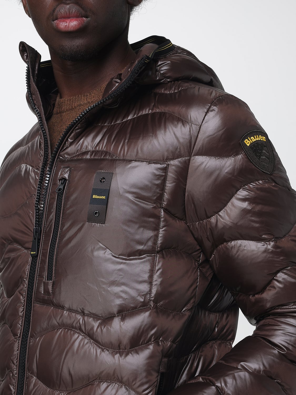 BLAUER GIACCA: Giacca uomo Blauer, Marrone - Img 4