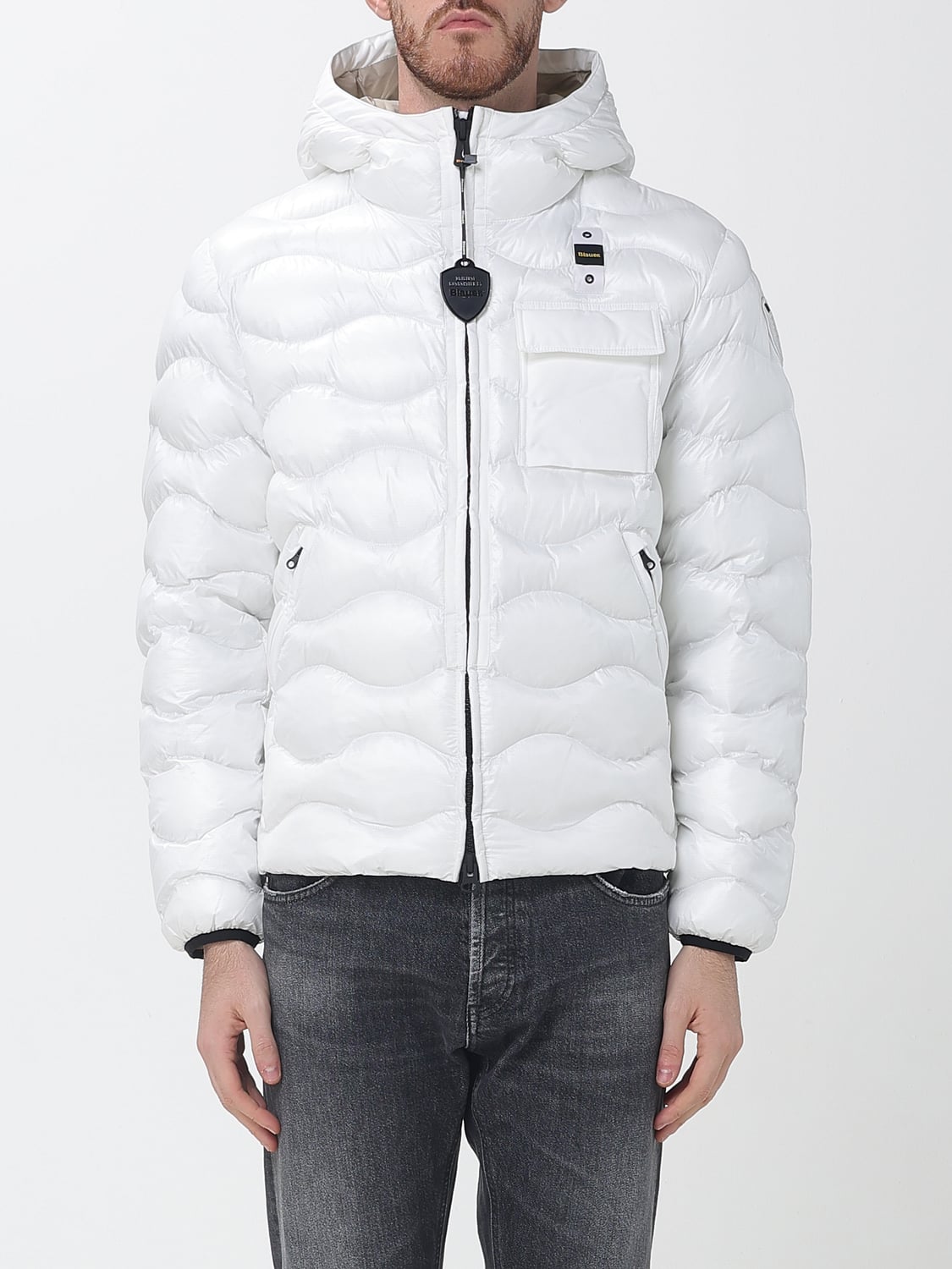 BLAUER GIACCA: Giacca uomo Blauer, Bianco - Img 1