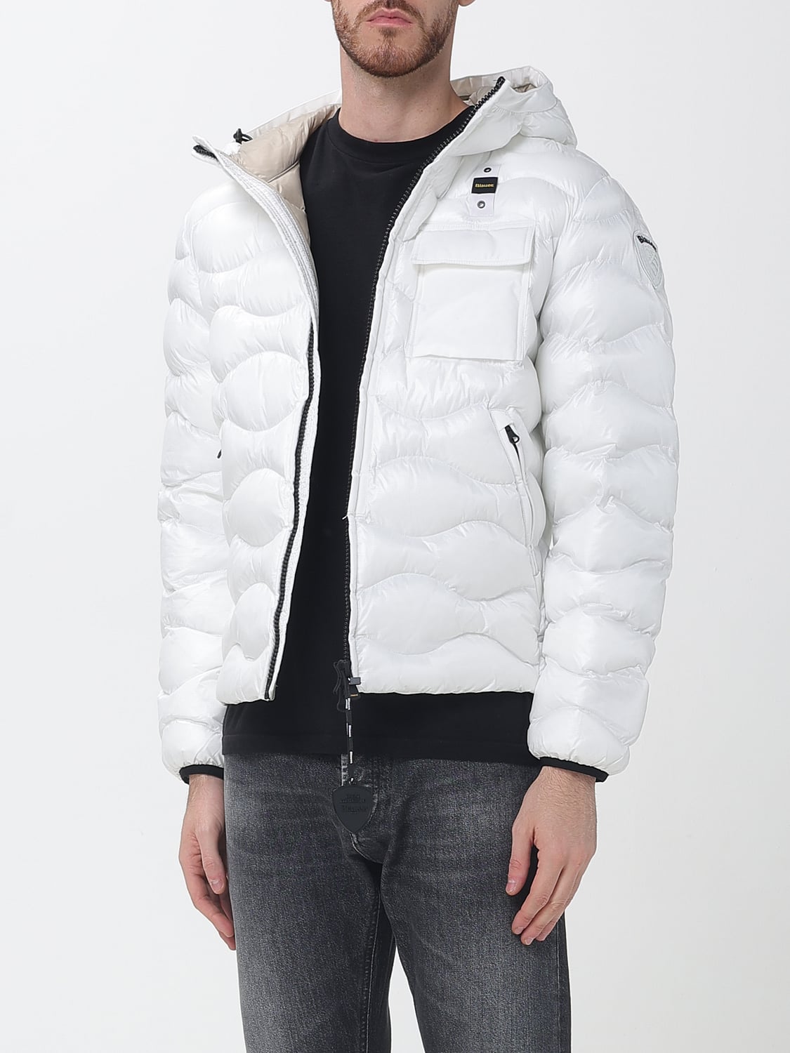 BLAUER GIACCA: Giacca uomo Blauer, Bianco - Img 3