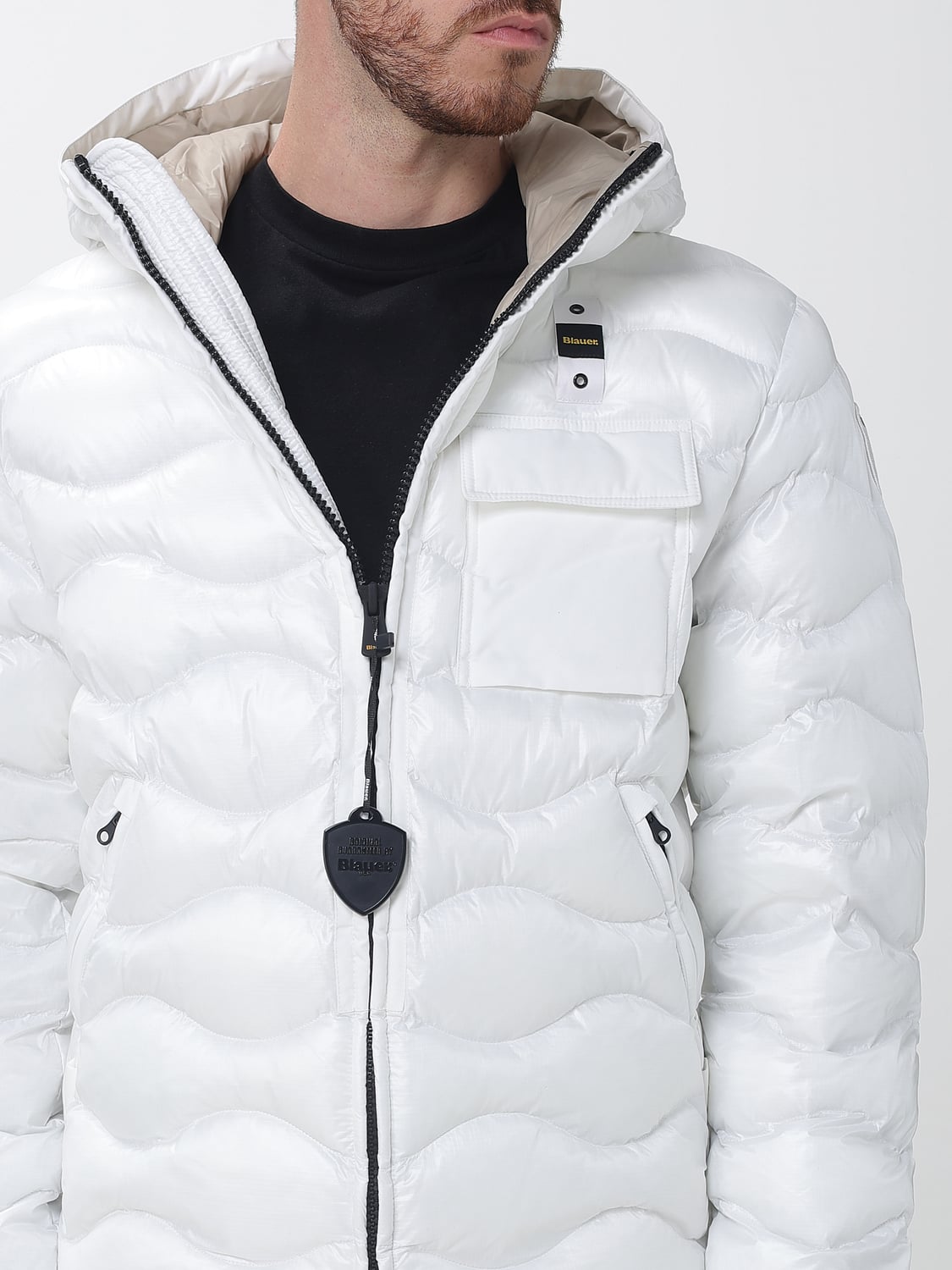 BLAUER GIACCA: Giacca uomo Blauer, Bianco - Img 4