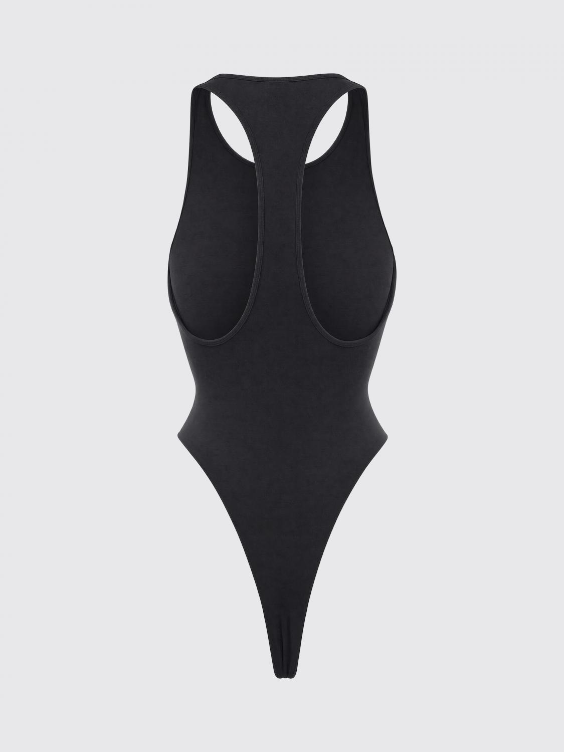 THE ANDAMANE TOP: Body a girocollo The Andamane in jersey con spalle scoperte, Nero - Img 3