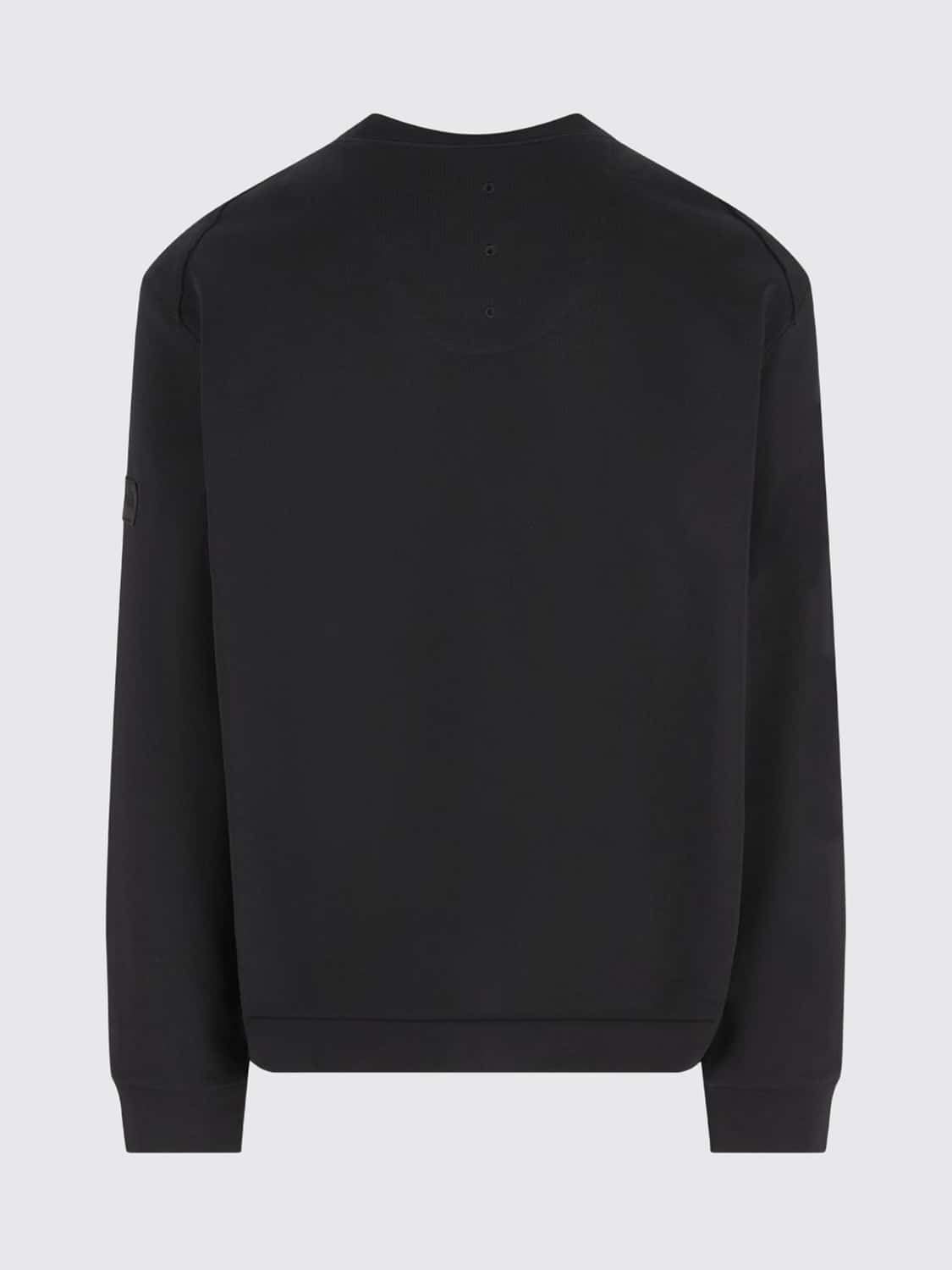 PREMIATA SWEATSHIRT: Premiata Cotton Crew-Neck Sweatshirt with Applied Logo and Ribbed Trims, Black - Img 3