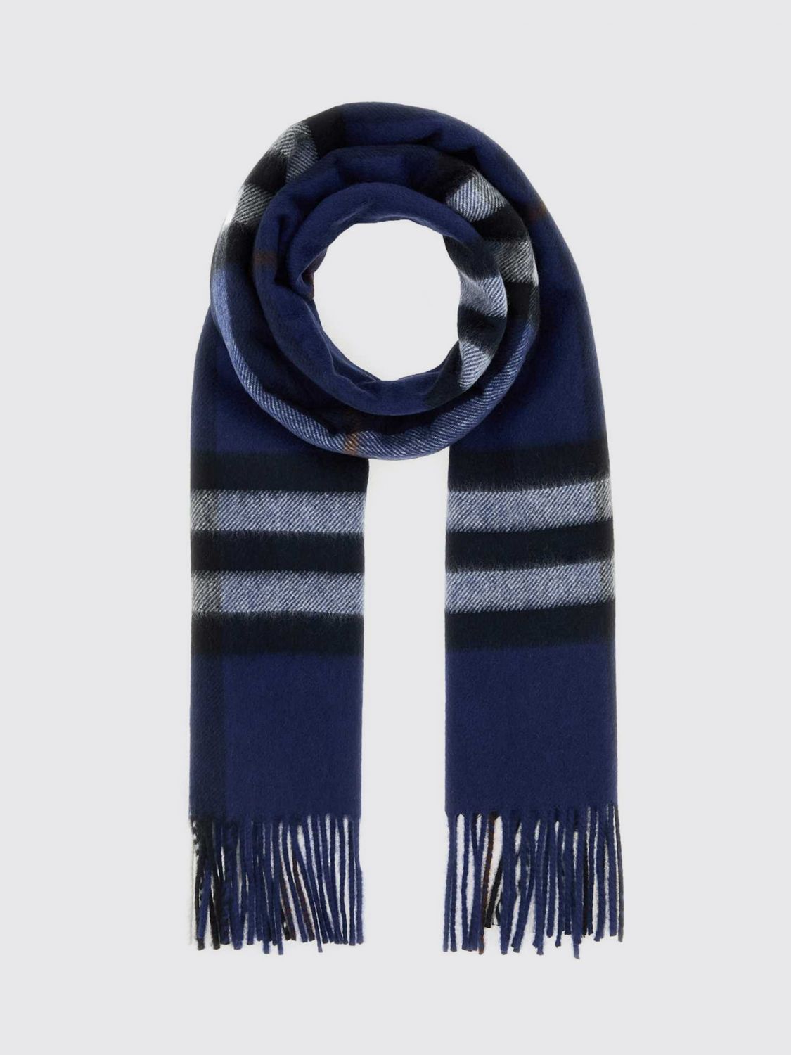 BURBERRY 스카프: 스카프 남성 Burberry, 블루 - Img 1