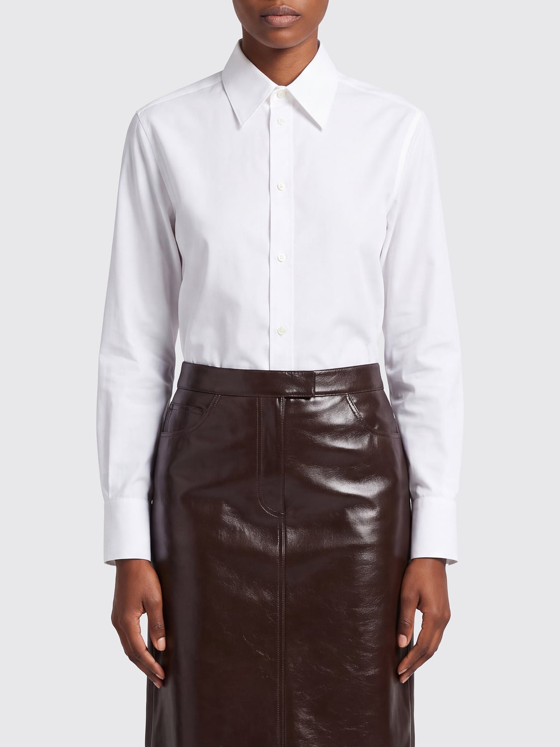 SAINT LAURENT CAMISA: Camisa mujer Saint Laurent, Blanco - Img 1