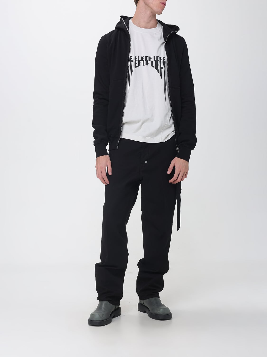RICK OWENS DRKSHDW SUDADERA: Sudadera hombre Rick Owens Drkshdw, Negro - Img 2