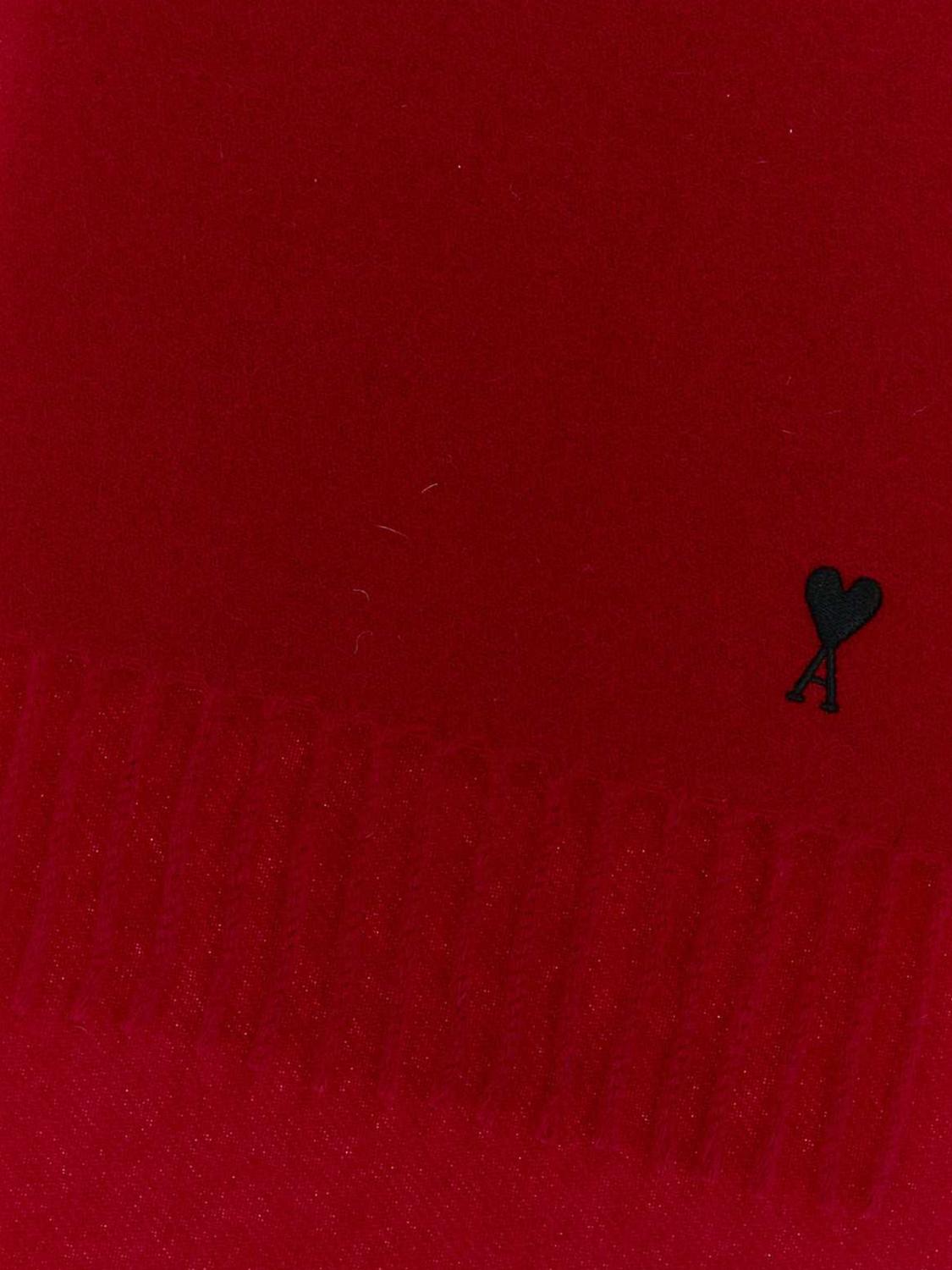 AMI PARIS SCARF: Scarf men Ami Paris, Red - Img 2