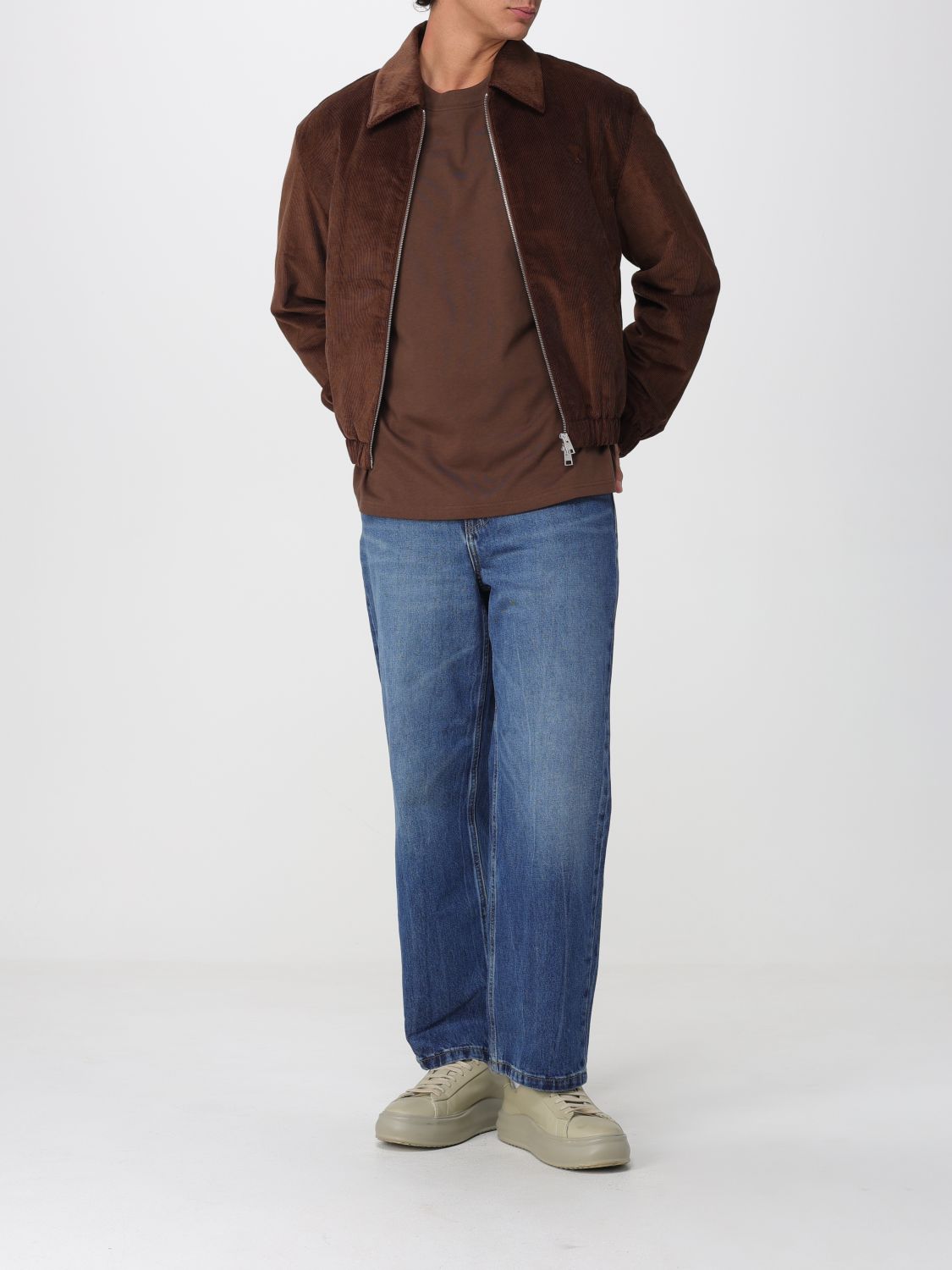 AMI PARIS JACKET: Jacket men Ami Paris, Brown - Img 2
