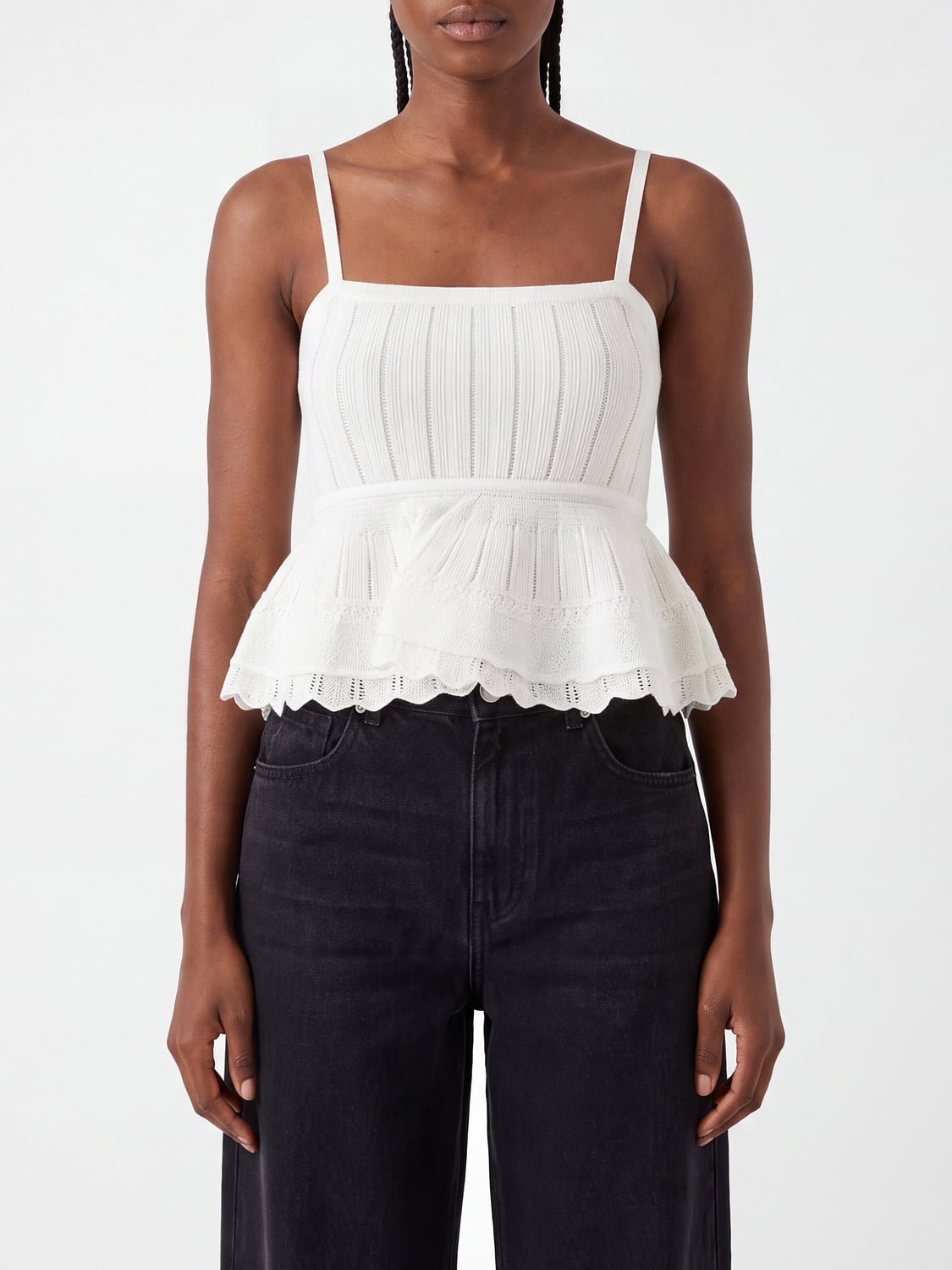 ALAÏA JERSEY: Jersey mujer AlaÏa, Blanco - Img 1