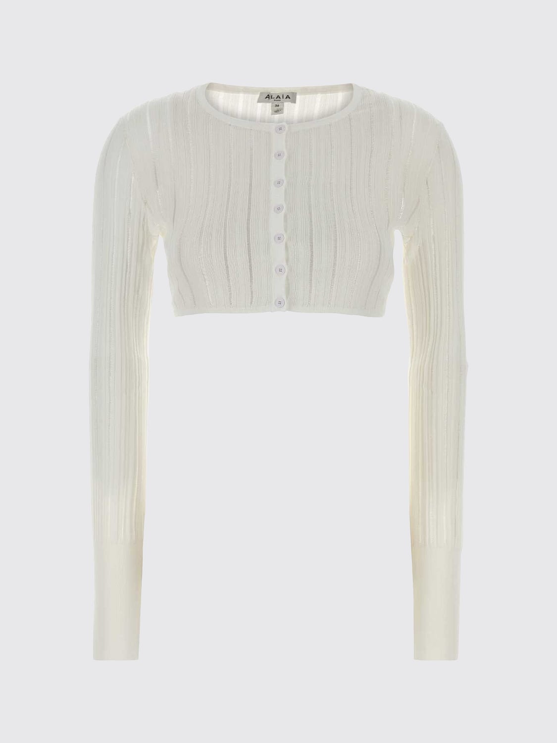 ALAÏA JERSEY: Jersey mujer AlaÏa, Blanco - Img 2