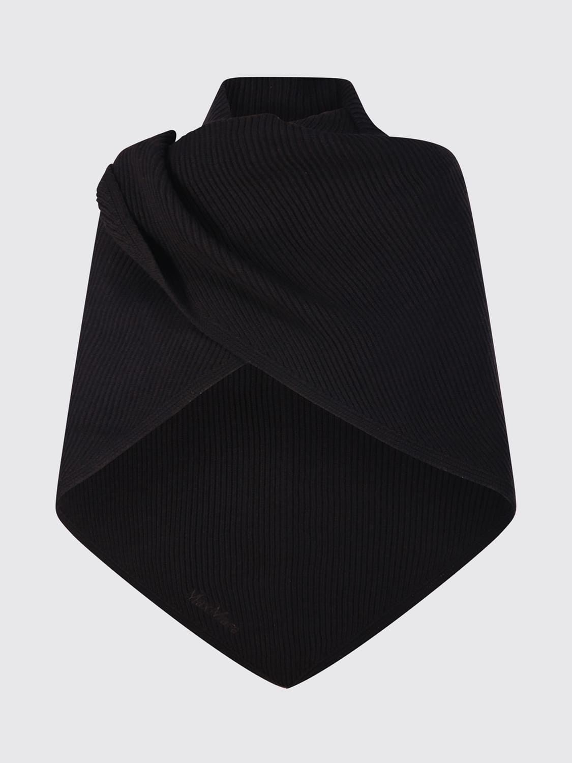 MAX MARA SCHAL: Gerippte Stola Supremo aus reiner Schurwolle von Max Mara, Braun - Img 1