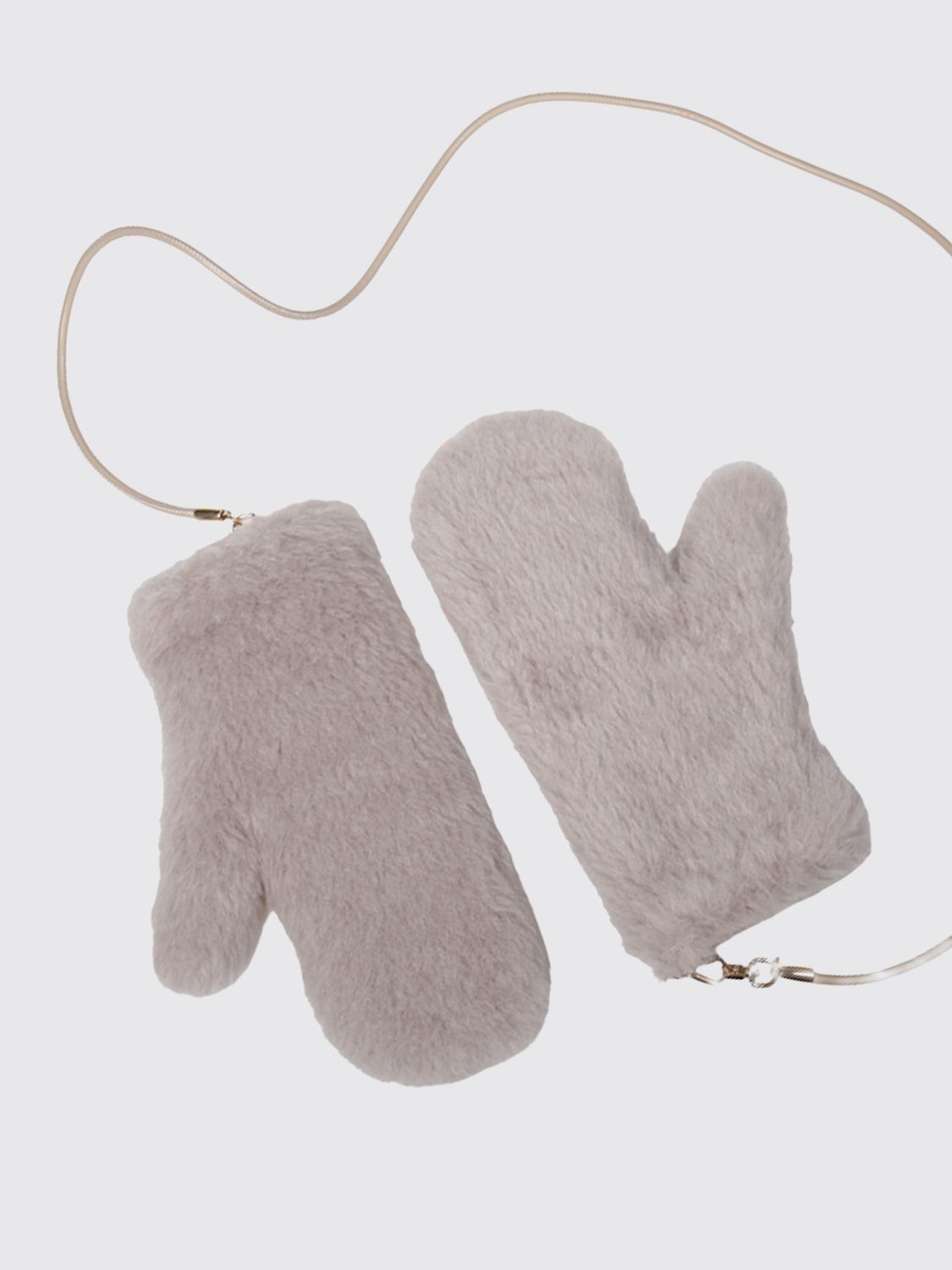 MAX MARA HANDSCHUHE: Handschuhe von Max Mara aus edler Alpaka-Schurwollmischung mit Karabiner, Beige - Img 2