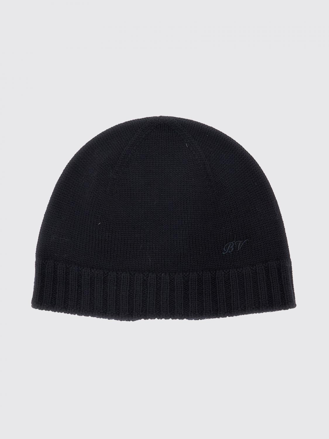BOTTEGA VENETA HAT: Ribbed Wool Beanie Hat Bottega Veneta with a Classic Cuffed Design, Blue - Img 1