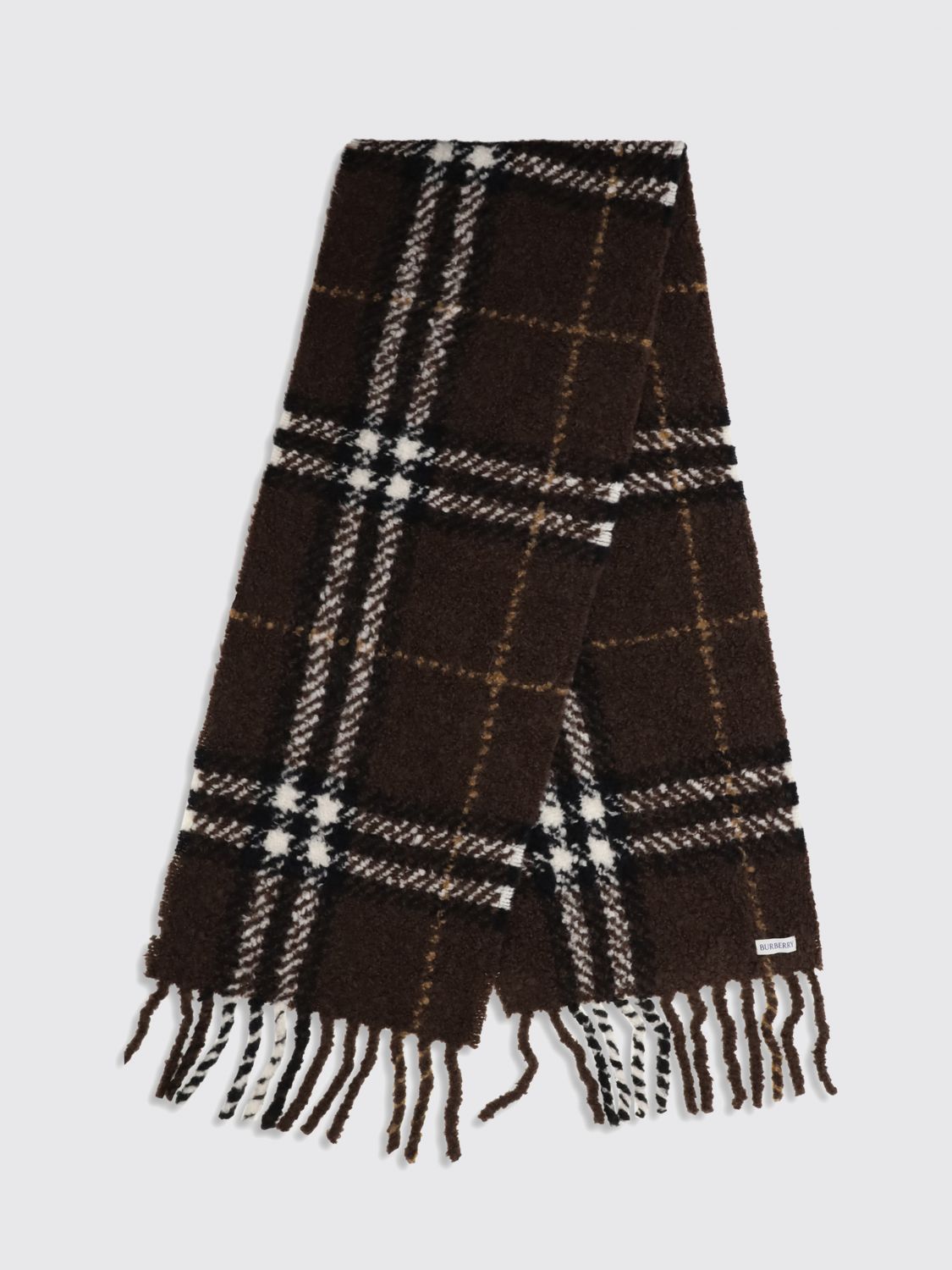 BURBERRY SCIARPA: Sciarpa donna Burberry, Marrone - Img 2