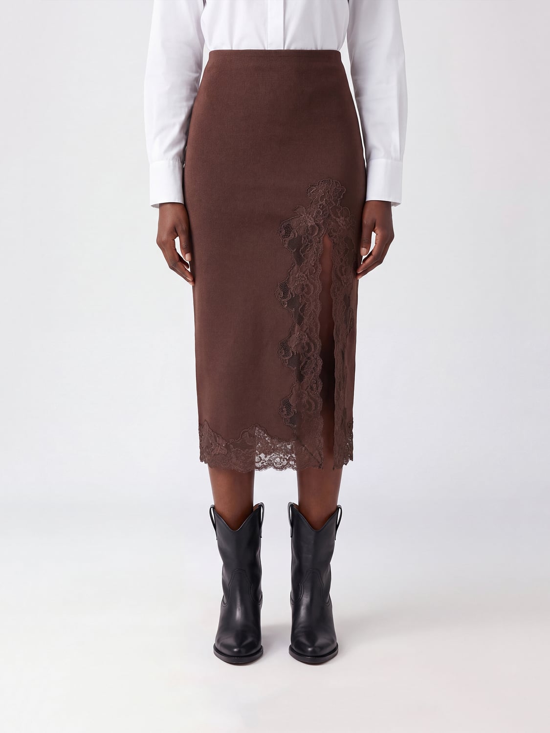 BALMAIN FALDA: Falda mujer Balmain, Marrón - Img 1