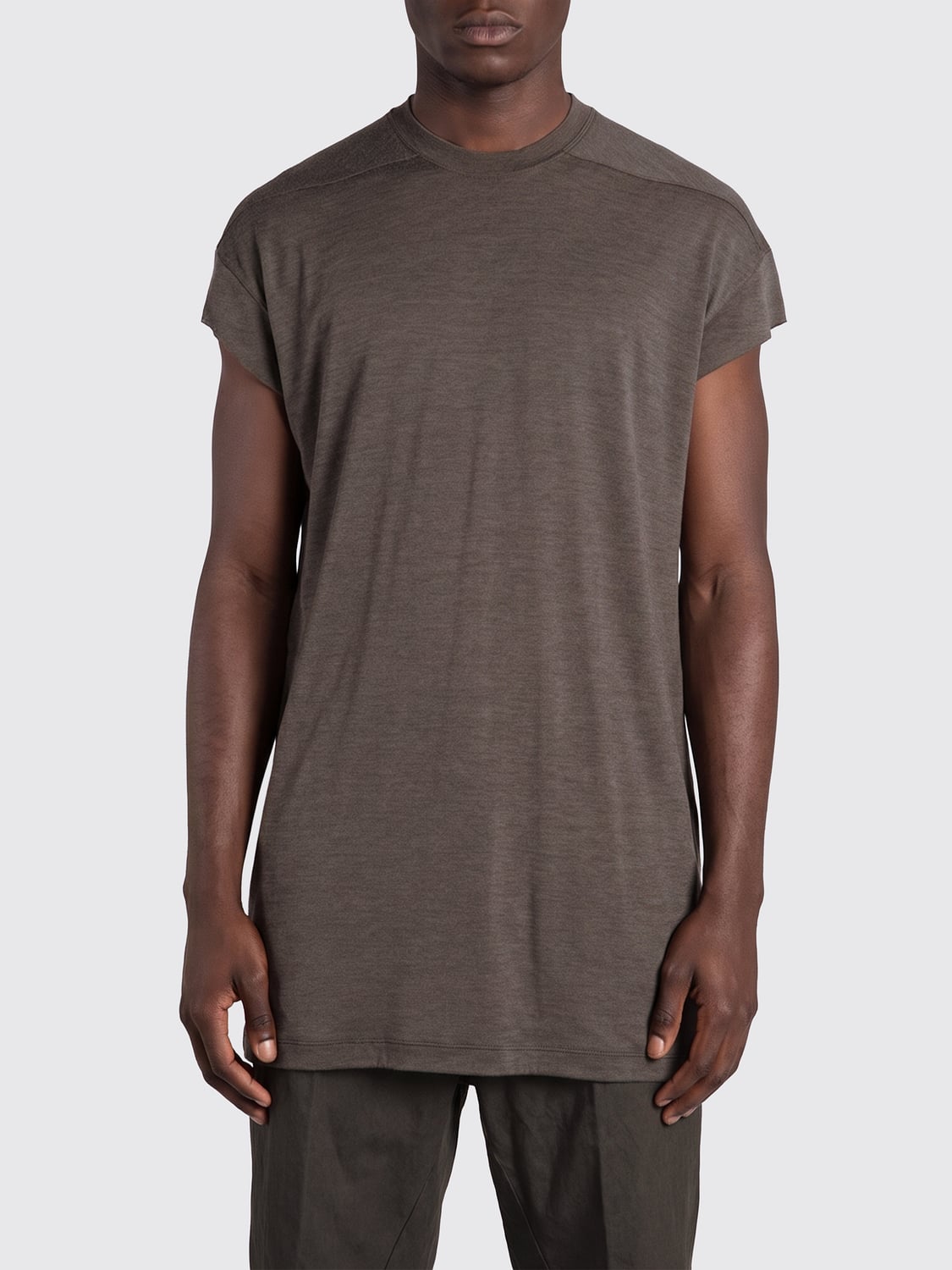 RICK OWENS T-SHIRT: T-shirt men Rick Owens, Grey - Img 1