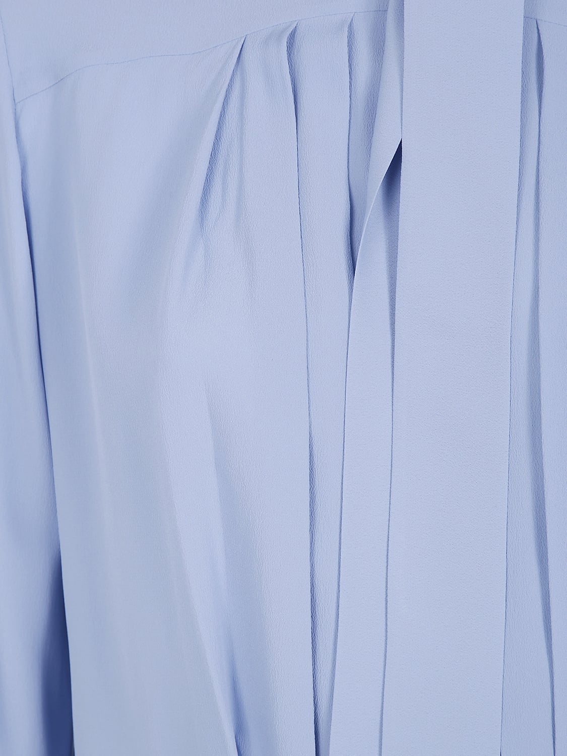 N° 21 TOP: Blusa elegante N° 21 de mezcla de seda con cuello de lazo y manga larga, Azul Oscuro - Img 4