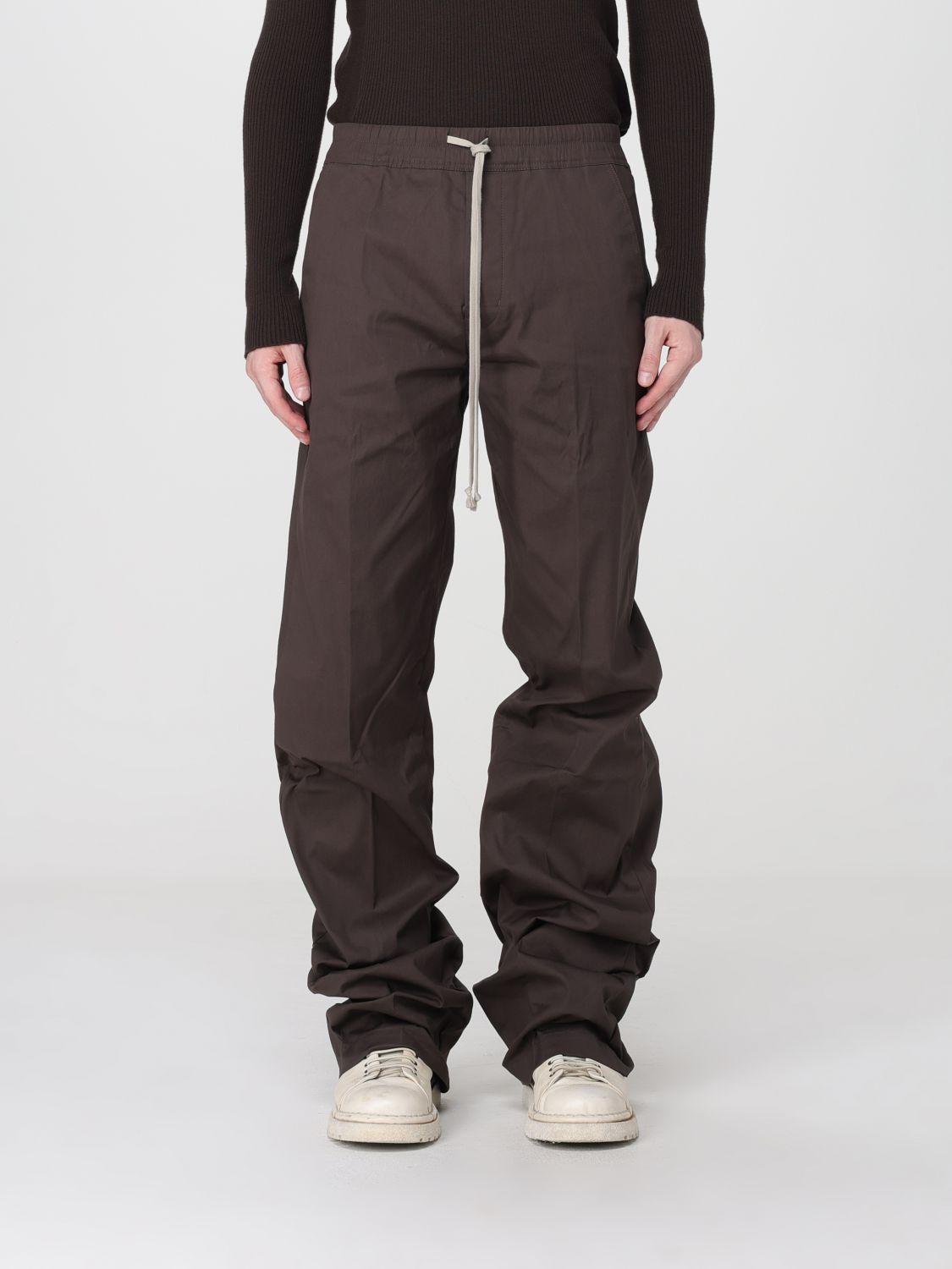 RICK OWENS 裤子: 裤子 男士 Rick Owens, 棕色 - Img 1