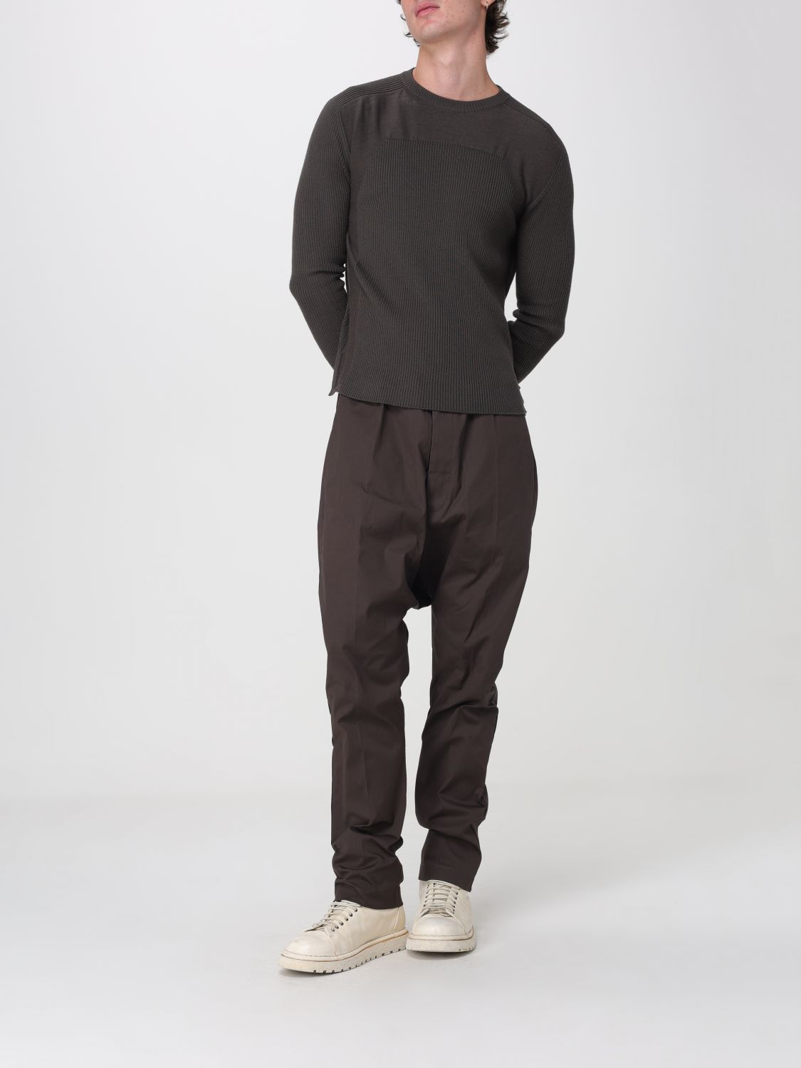 RICK OWENS 裤子: 裤子 男士 Rick Owens, 棕色 - Img 2