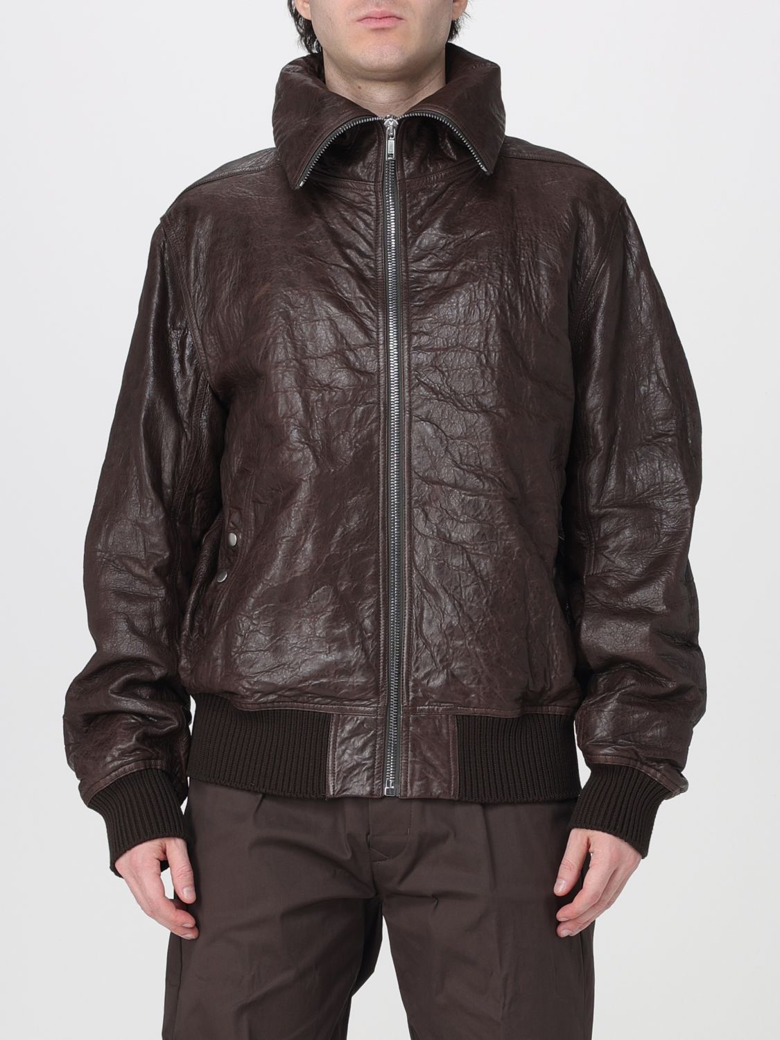 RICK OWENS 外套: 外套 男士 Rick Owens, 灰色 - Img 1