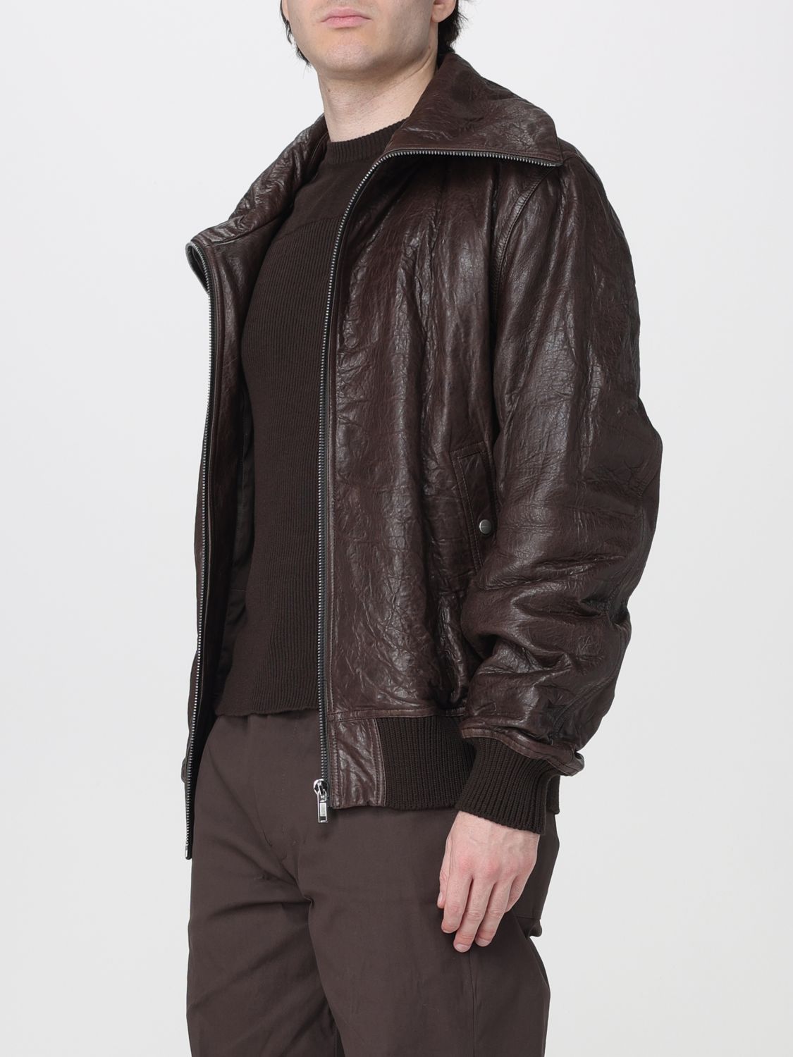 RICK OWENS 外套: 外套 男士 Rick Owens, 灰色 - Img 4