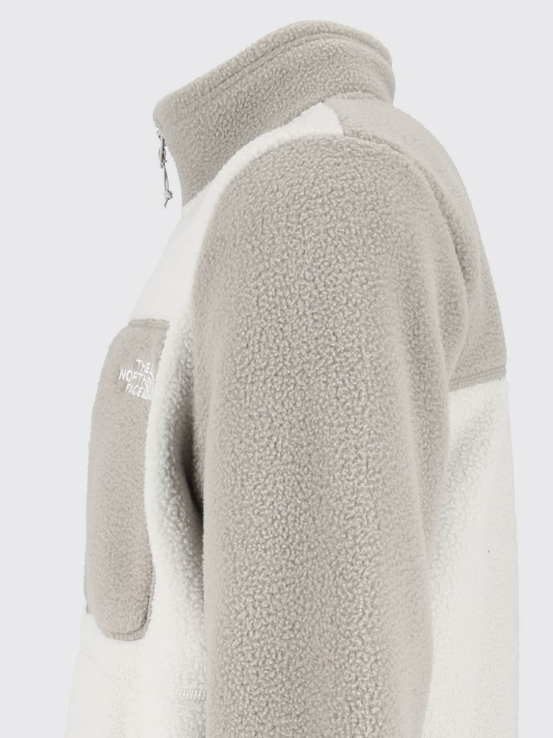 THE NORTH FACE JACKE: Yumiori-Fleecejacke von The North Face mit zweifarbigem abstraktem Druck und hohem Kragen, Grau - Img 4