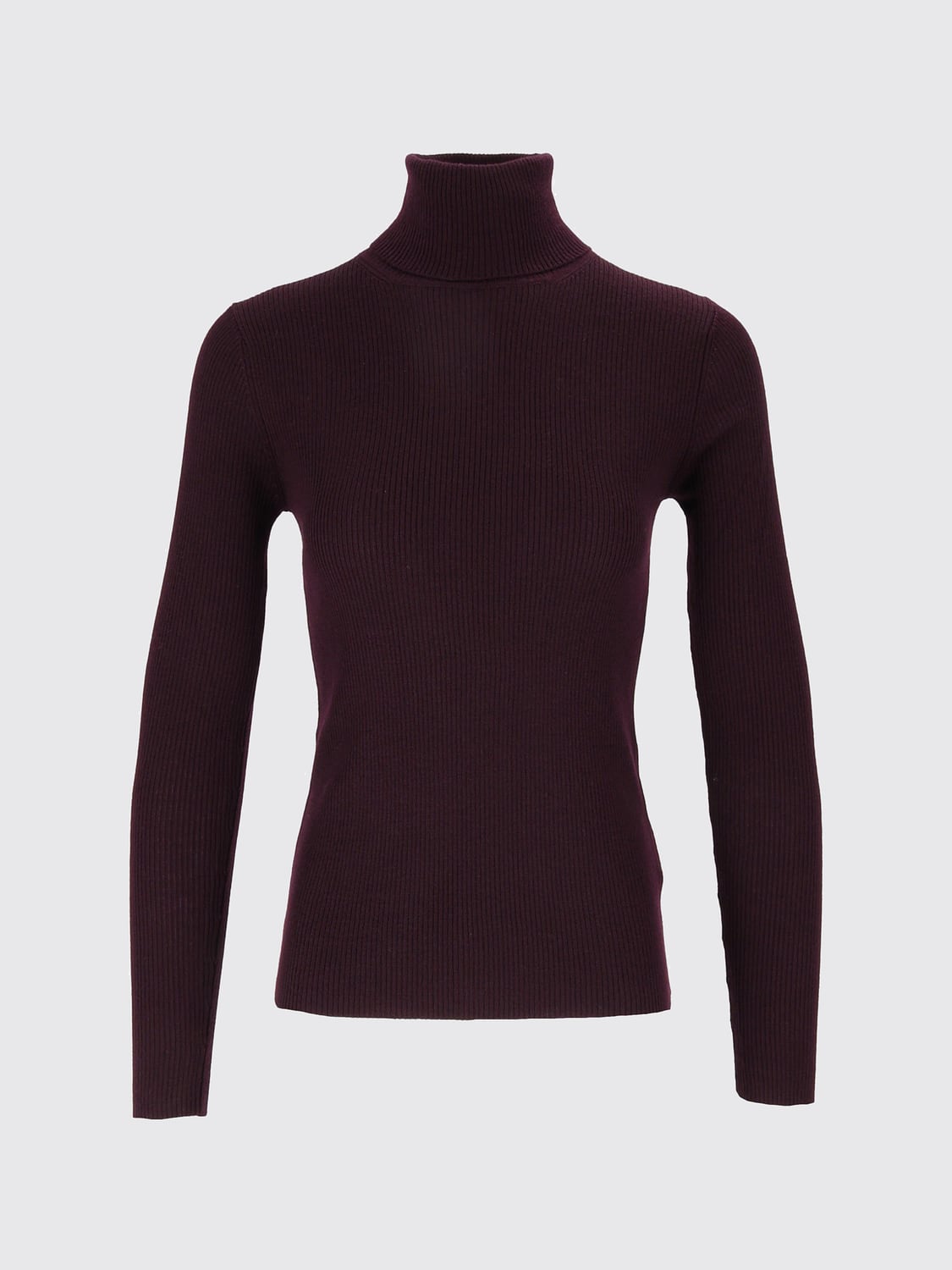 MC2 SAINT BARTH PULL: Pull à col roulé MC2 Saint Barth coupe slim en pure laine mérinos, Violet - Img 2