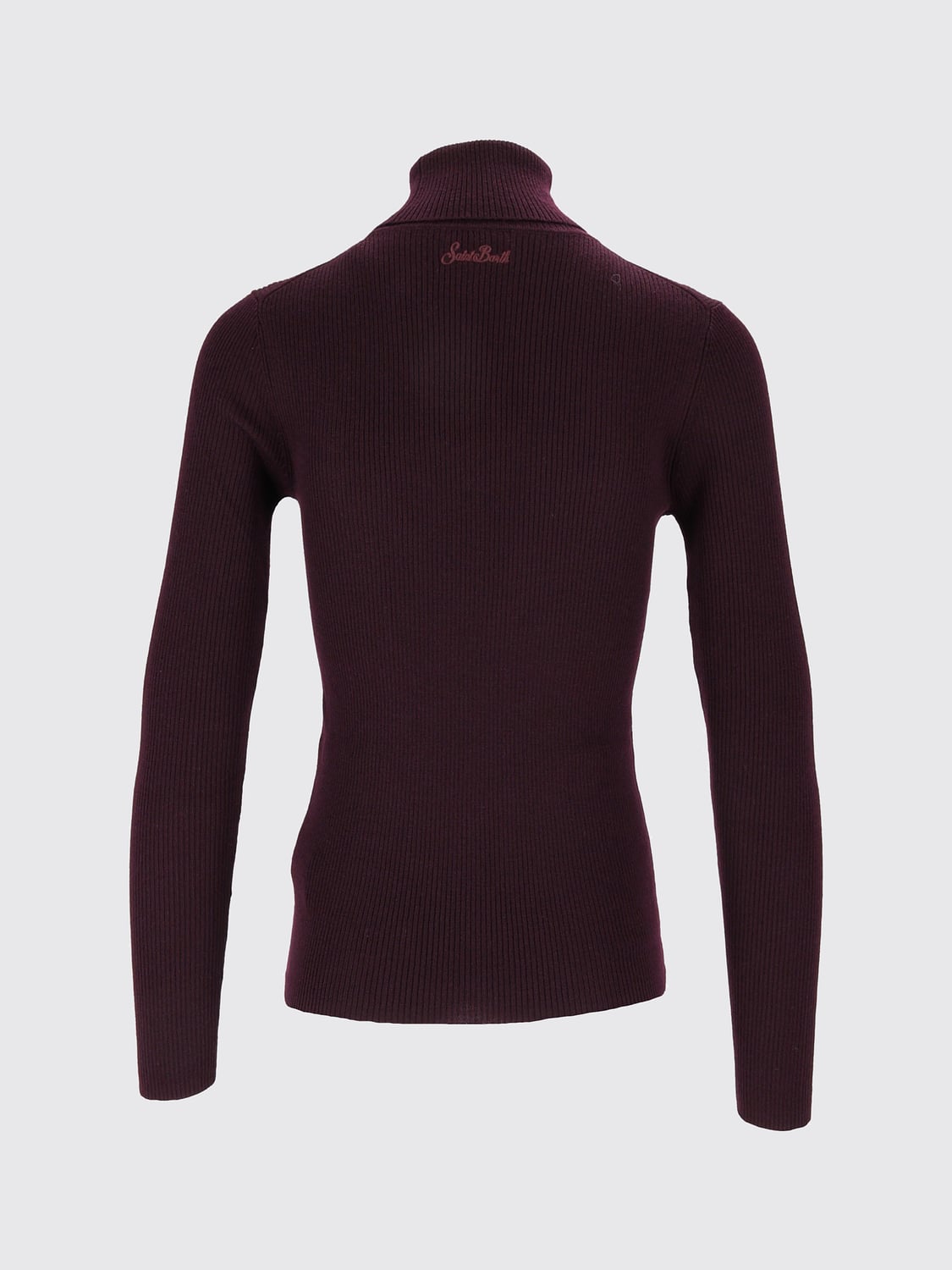 MC2 SAINT BARTH PULL: Pull à col roulé MC2 Saint Barth coupe slim en pure laine mérinos, Violet - Img 3