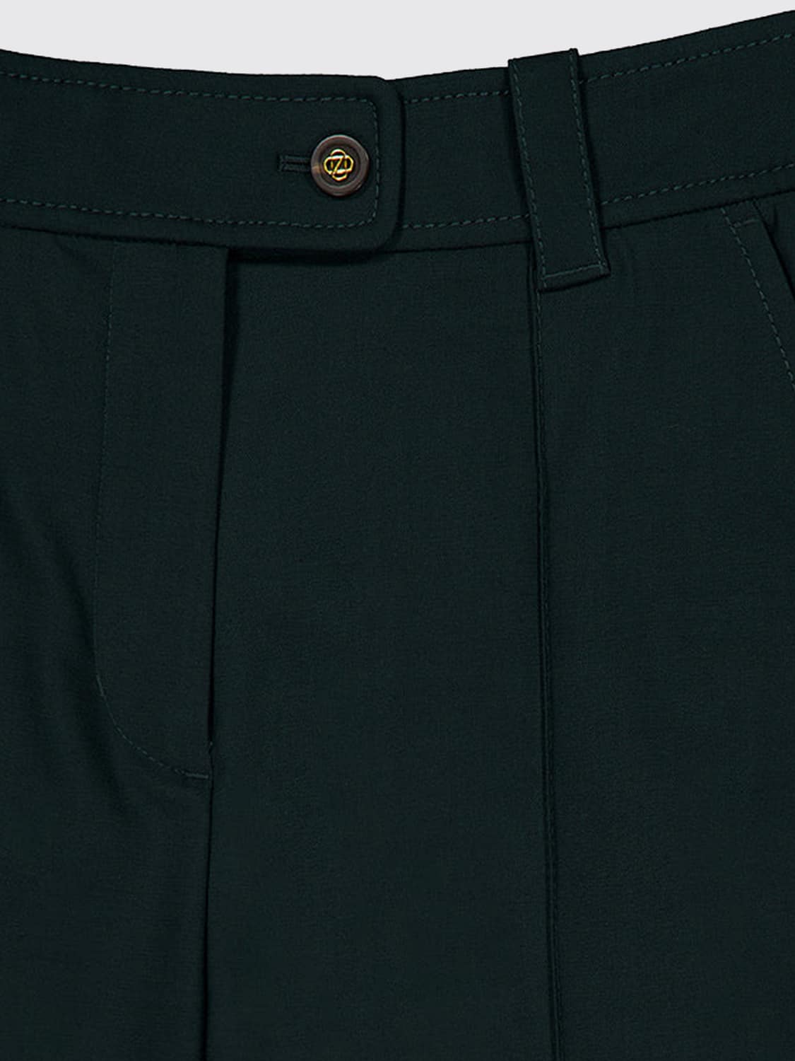 ZIMMERMANN PANTALONES: Pantalones de campana Valiant Zimmermann de talle alto en lana, Verde - Img 4