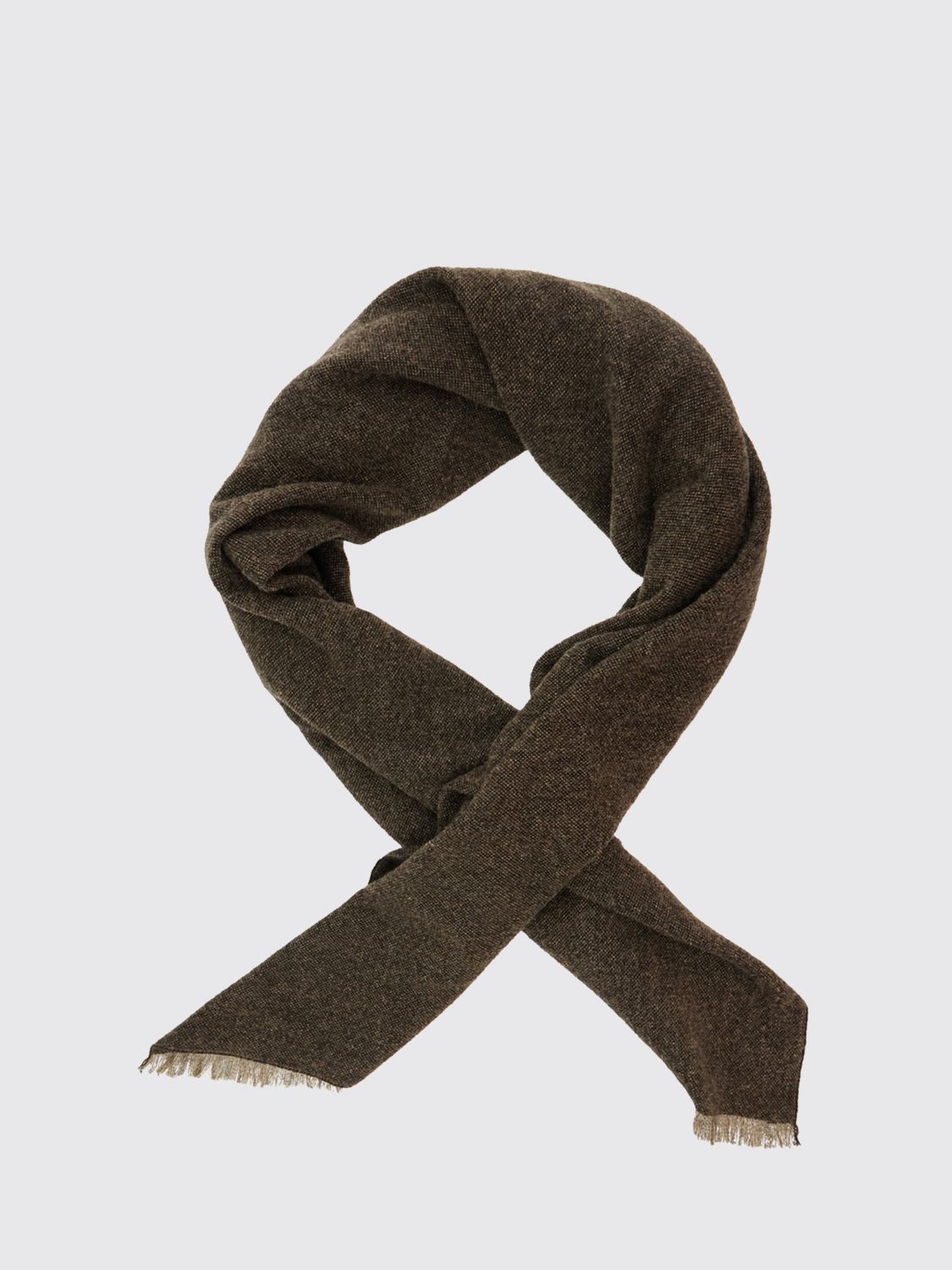 BRUNELLO CUCINELLI SCARF: Scarf woman Brunello Cucinelli, Brown - Img 2
